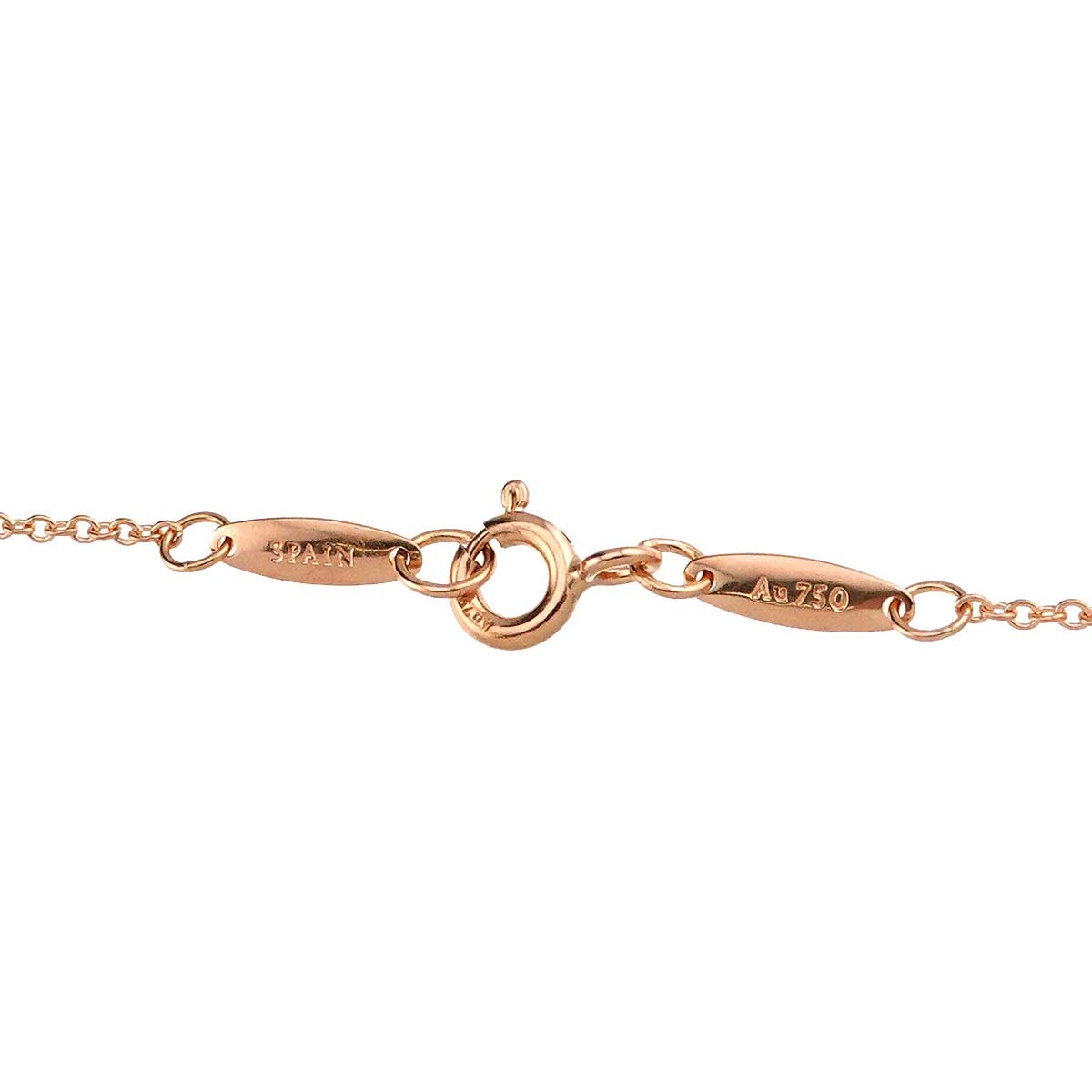 TIFFANY Co. Open Heart Necklace 18K Pink Gold 750 902978514