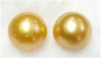 15mm Golden South Sea Pearl Pair