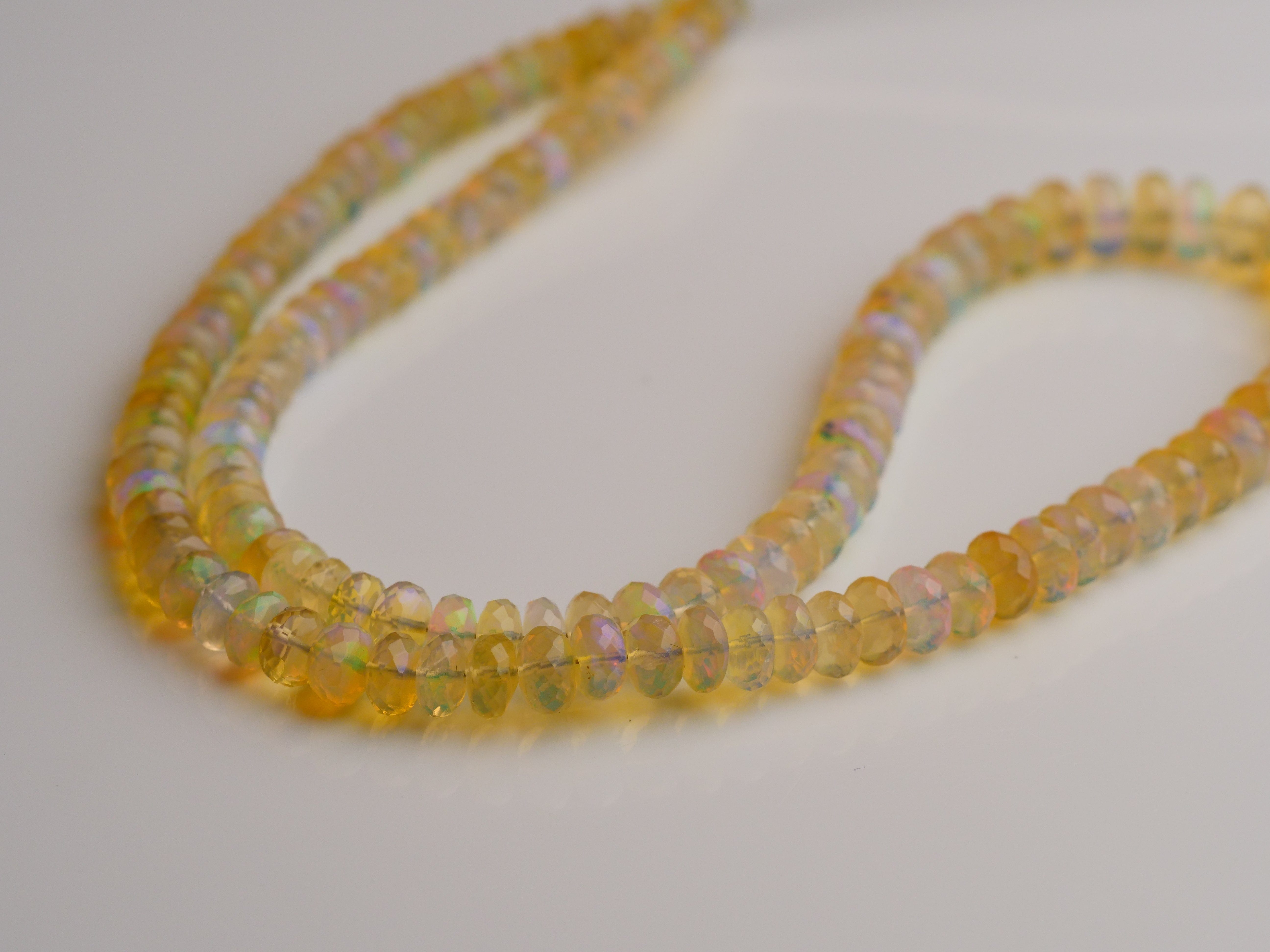 David Harry Jewels 76ct Natural Welo Opal Strand