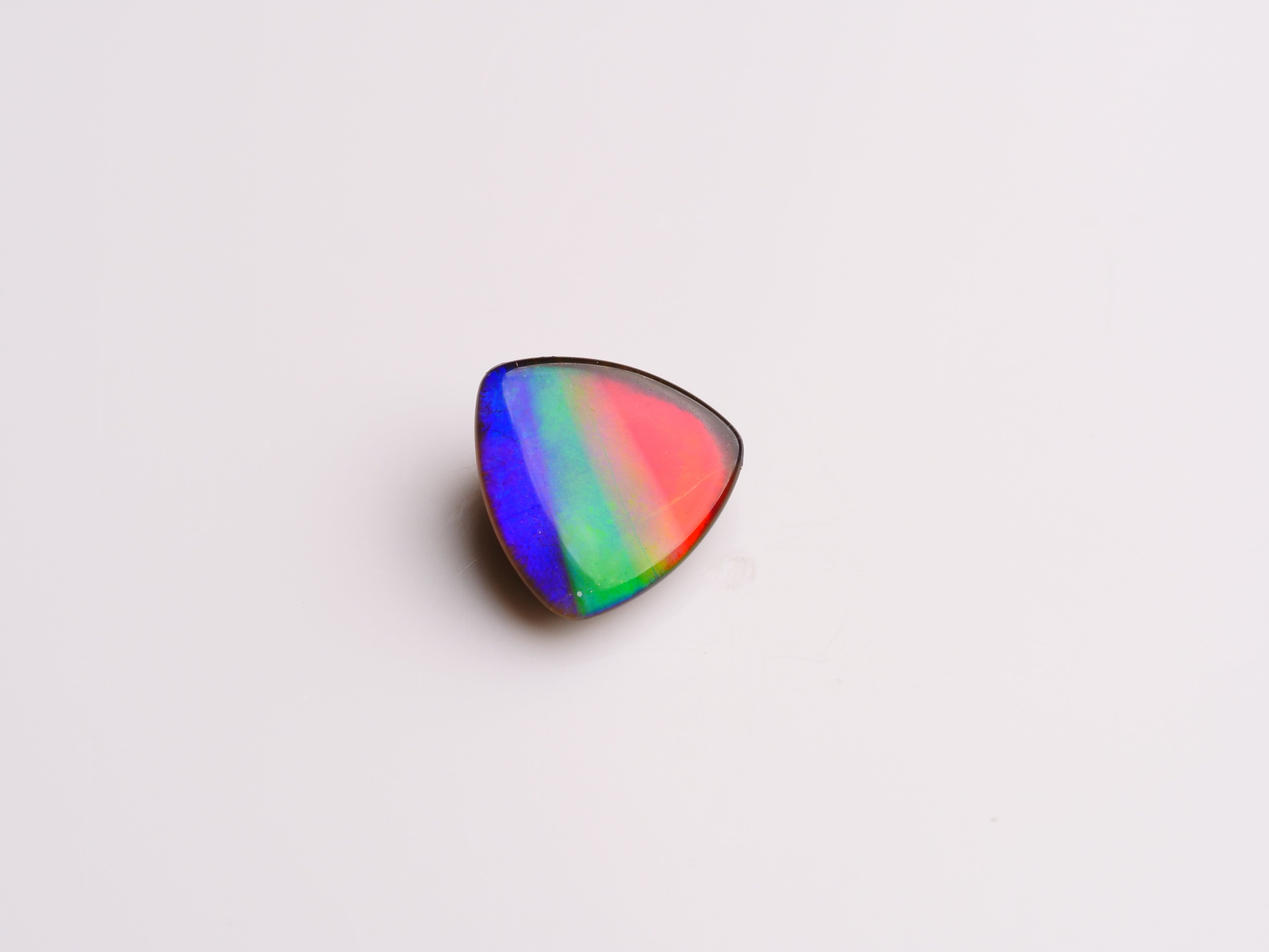 David Harry Jewels AAA Ammolite (10mm) Trilliant