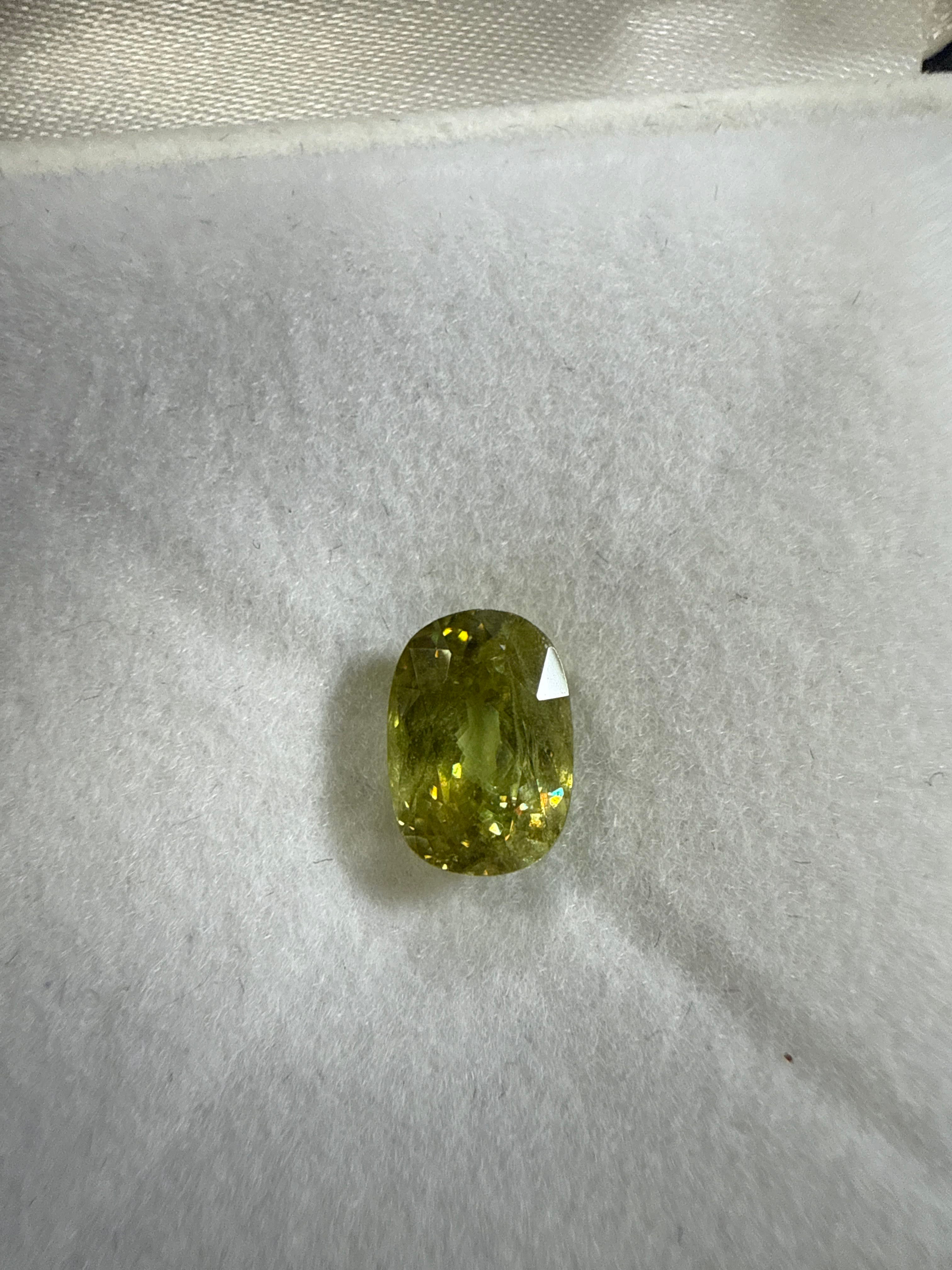 David Harry Jewels Ambilobe Sphene 2.53ct Oval Fancy Cut