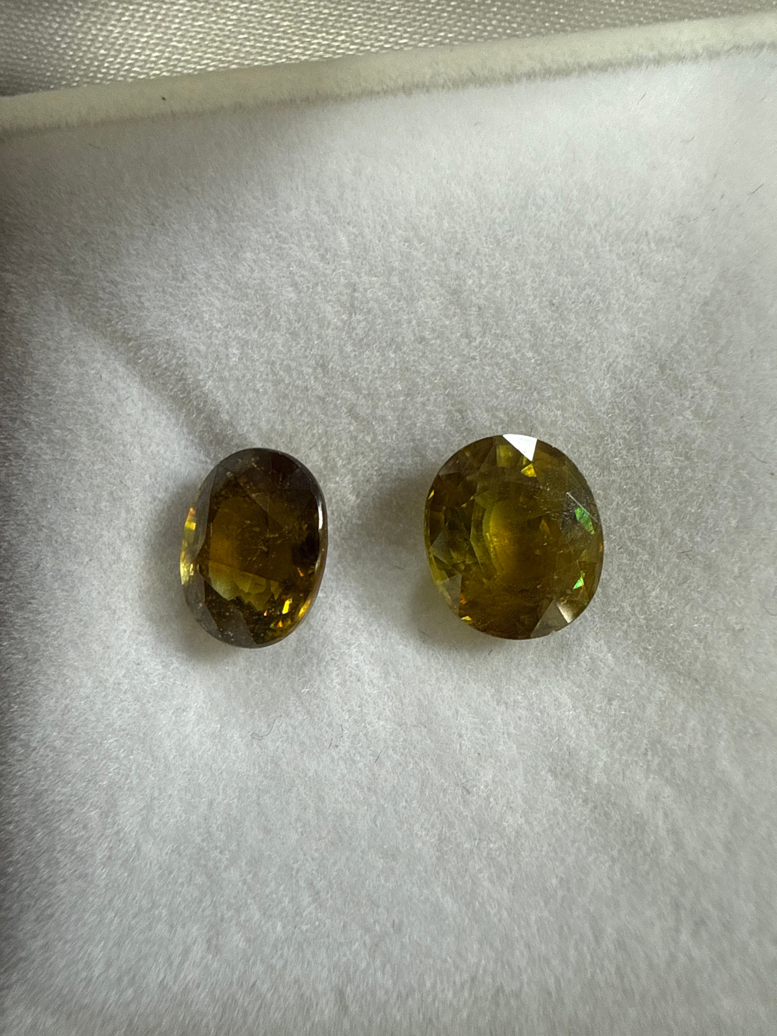 David Harry Jewels Ambilobe Sphene 5.31ct Oval Fancy Cut