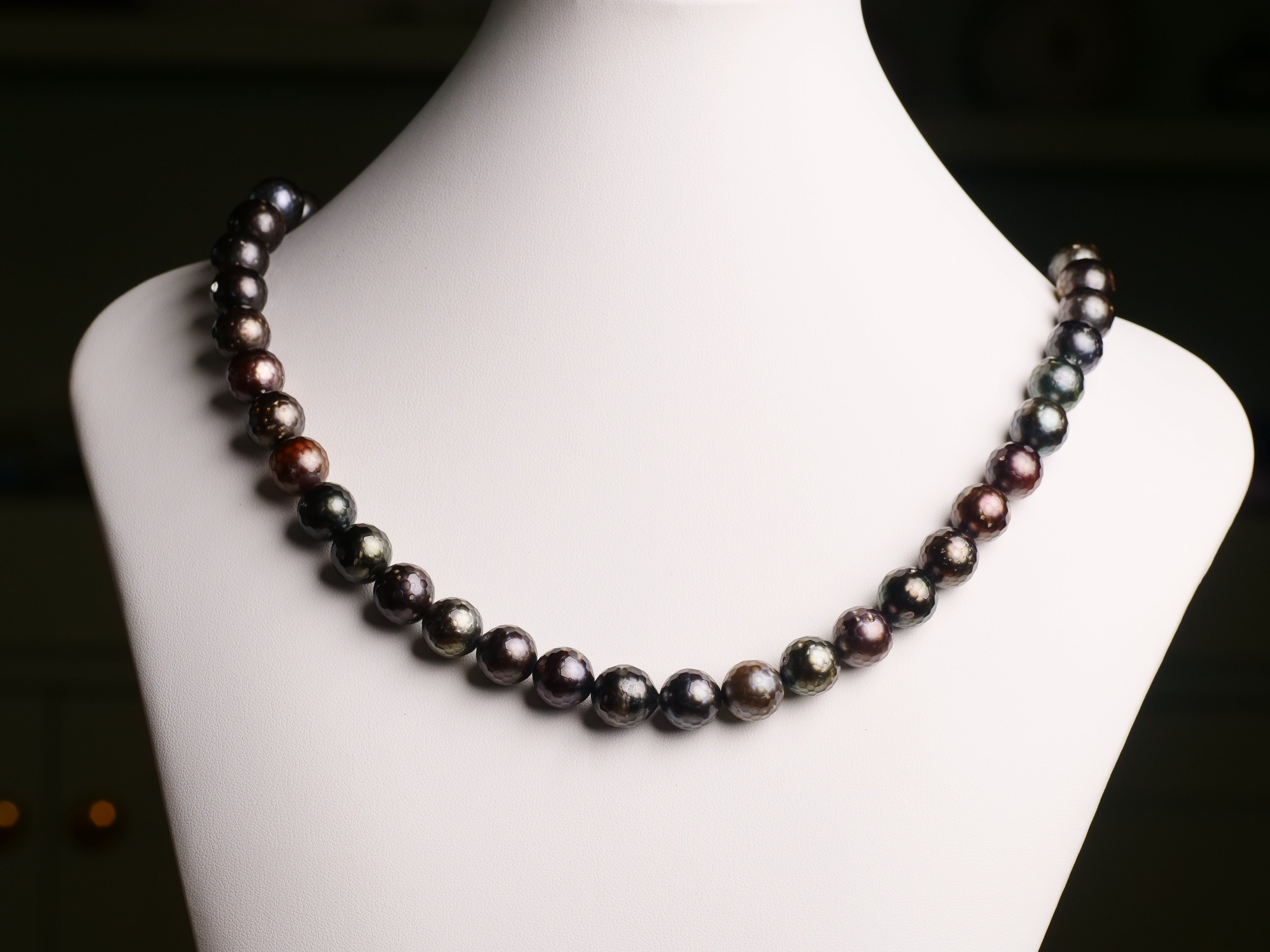 David Harry Jewels 'Faberge's Prophecy' Tahitian Facetted Pearl Neclace