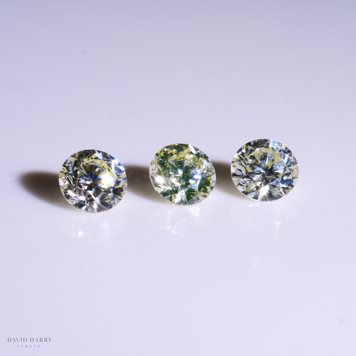 David Harry Jewels 0.7ct Ellendale Fancy Yellow Diamond Trio (3.9mm)