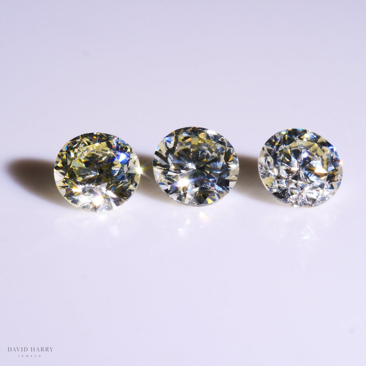 David Harry Jewels 0.88ct Ellendale Fancy Yellow Diamond Trio (4.2mm)
