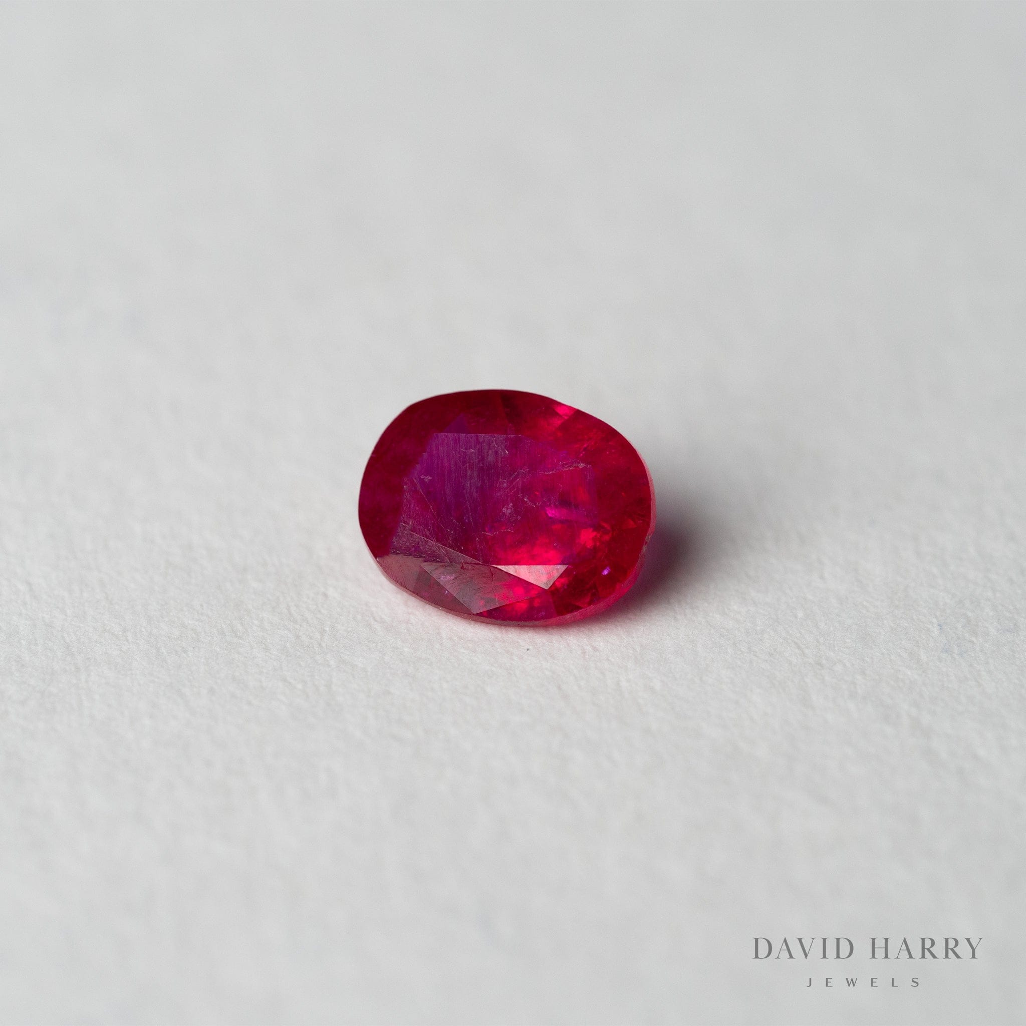 David Harry Jewels 1.35ct Certified No Heat Pigeon Blood Kashmir Ruby