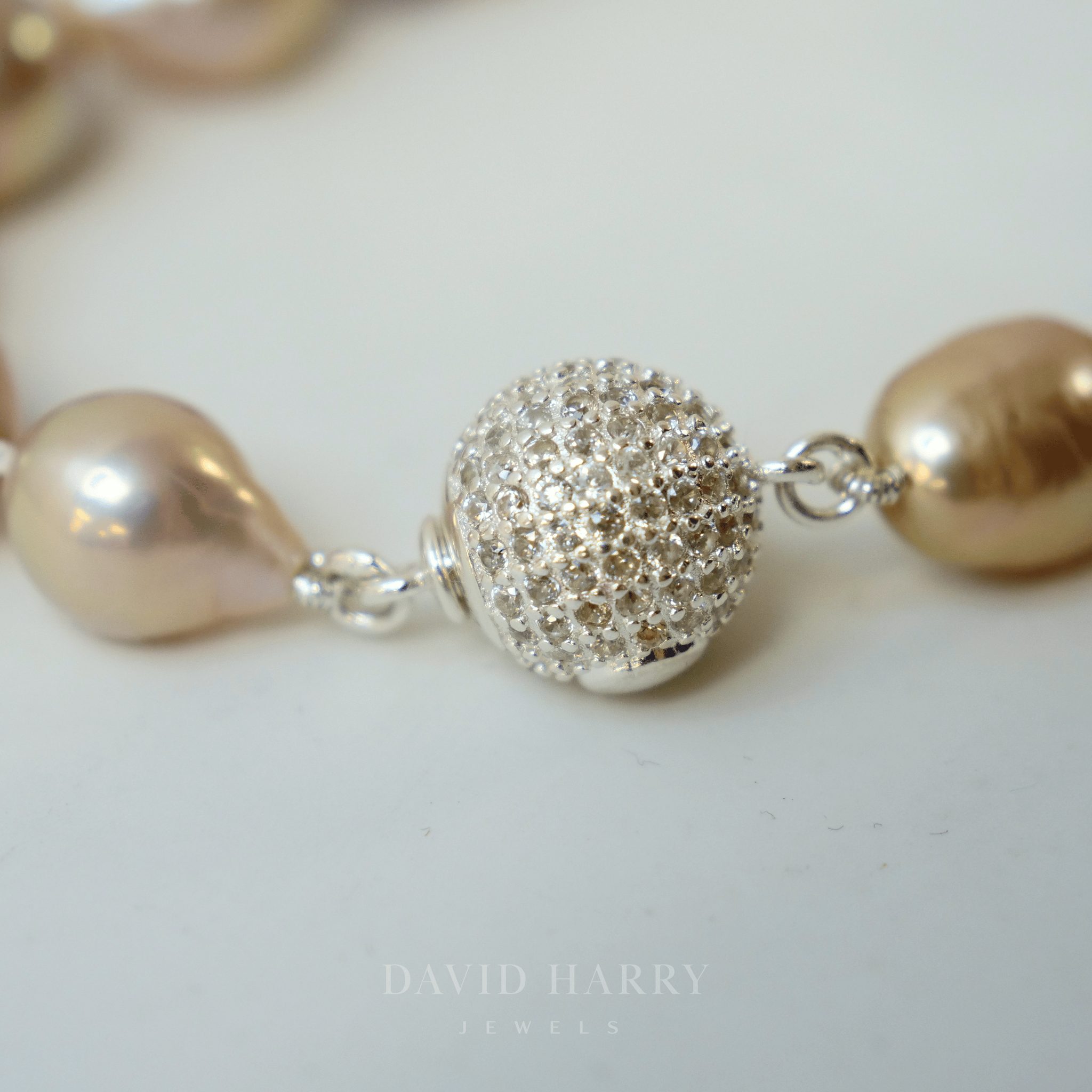 David Harry Jewels Metallic Lightbulb Pearl Strand