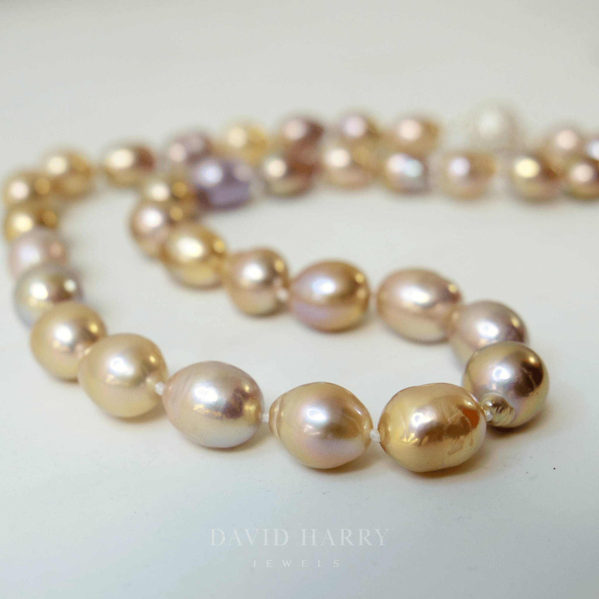 David Harry Jewels Metallic Lightbulb Pearl Strand
