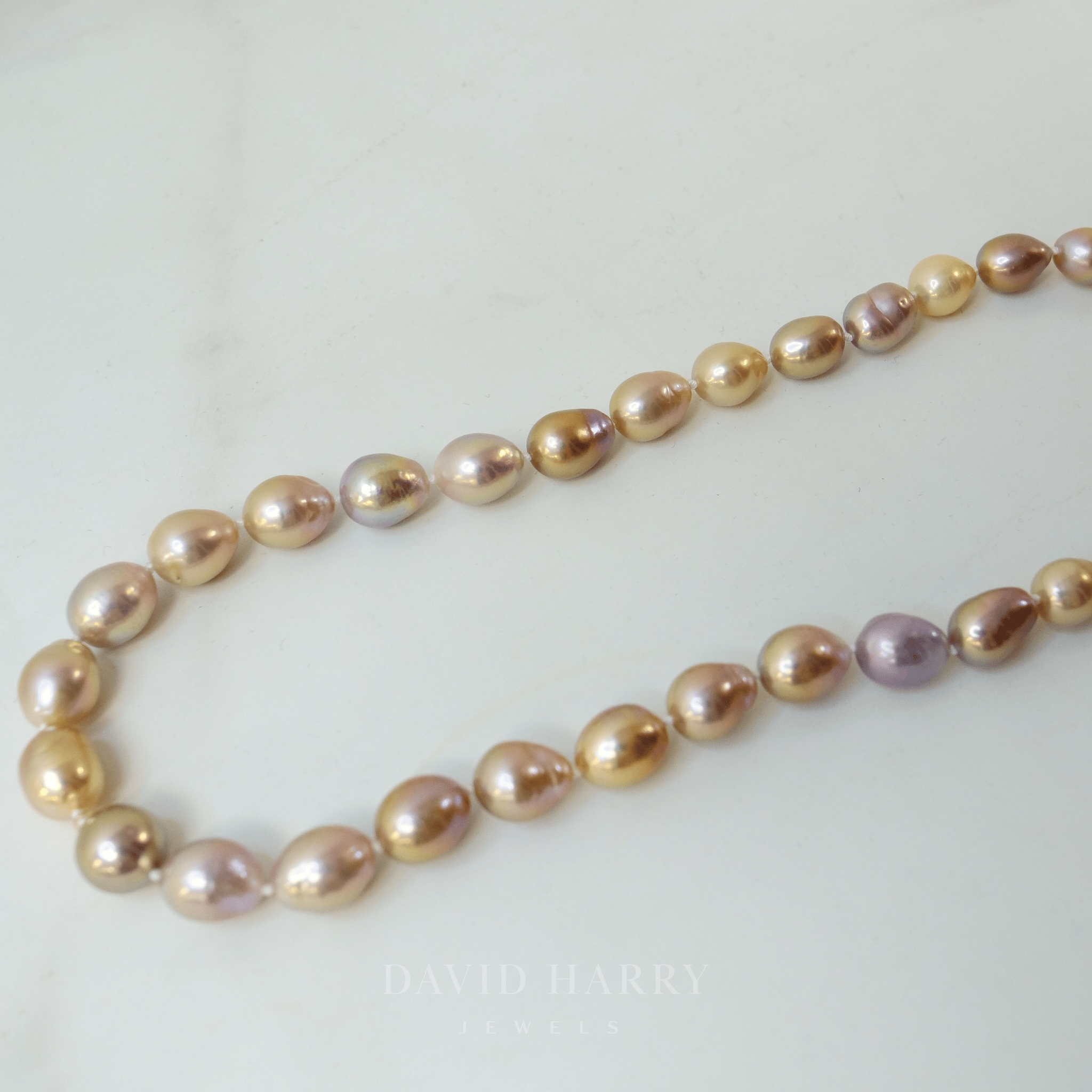 David Harry Jewels Metallic Lightbulb Pearl Strand