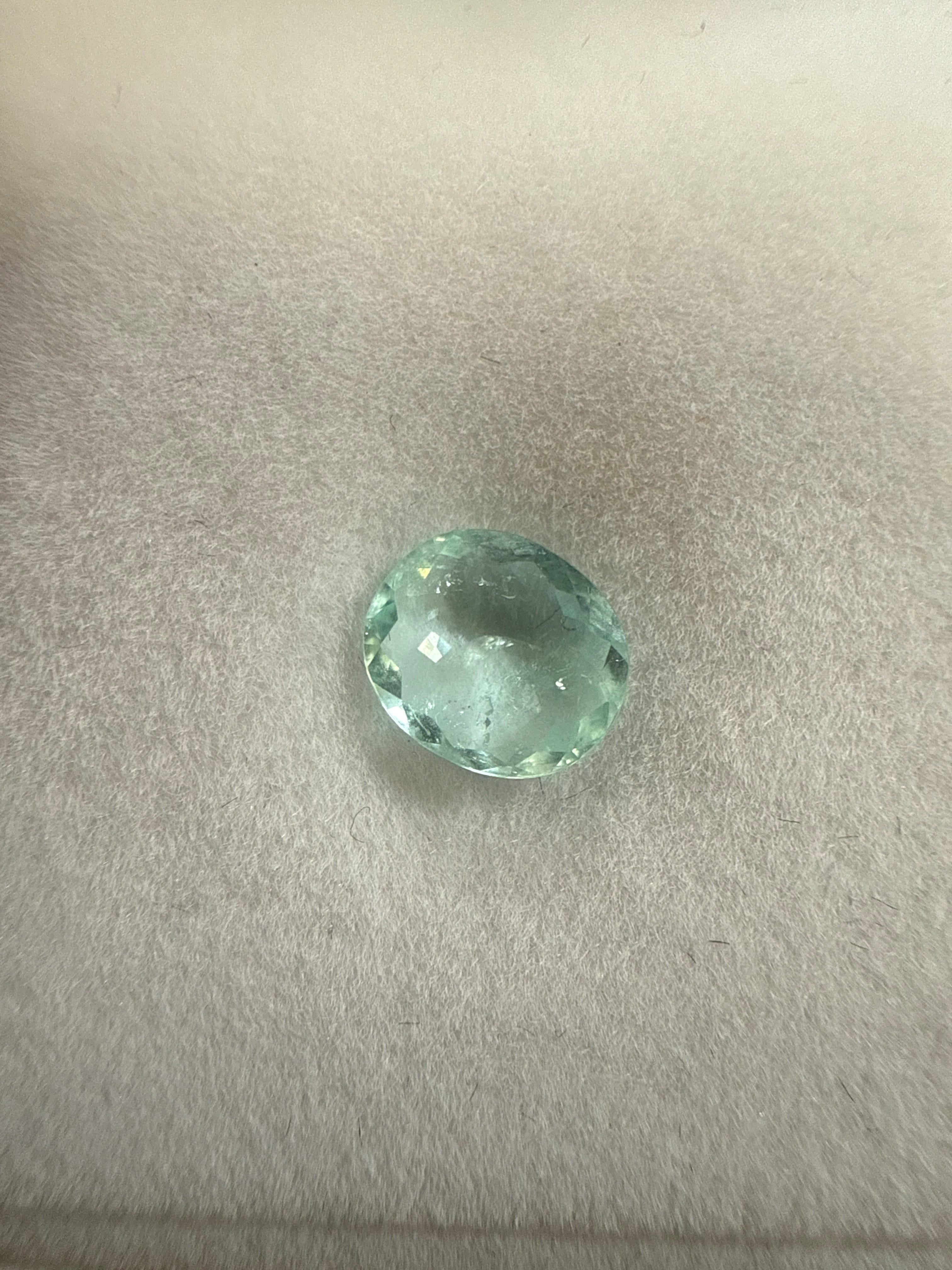 David Harry Jewels Paraiba Tourmaline 1.5ct Brilliant Cut