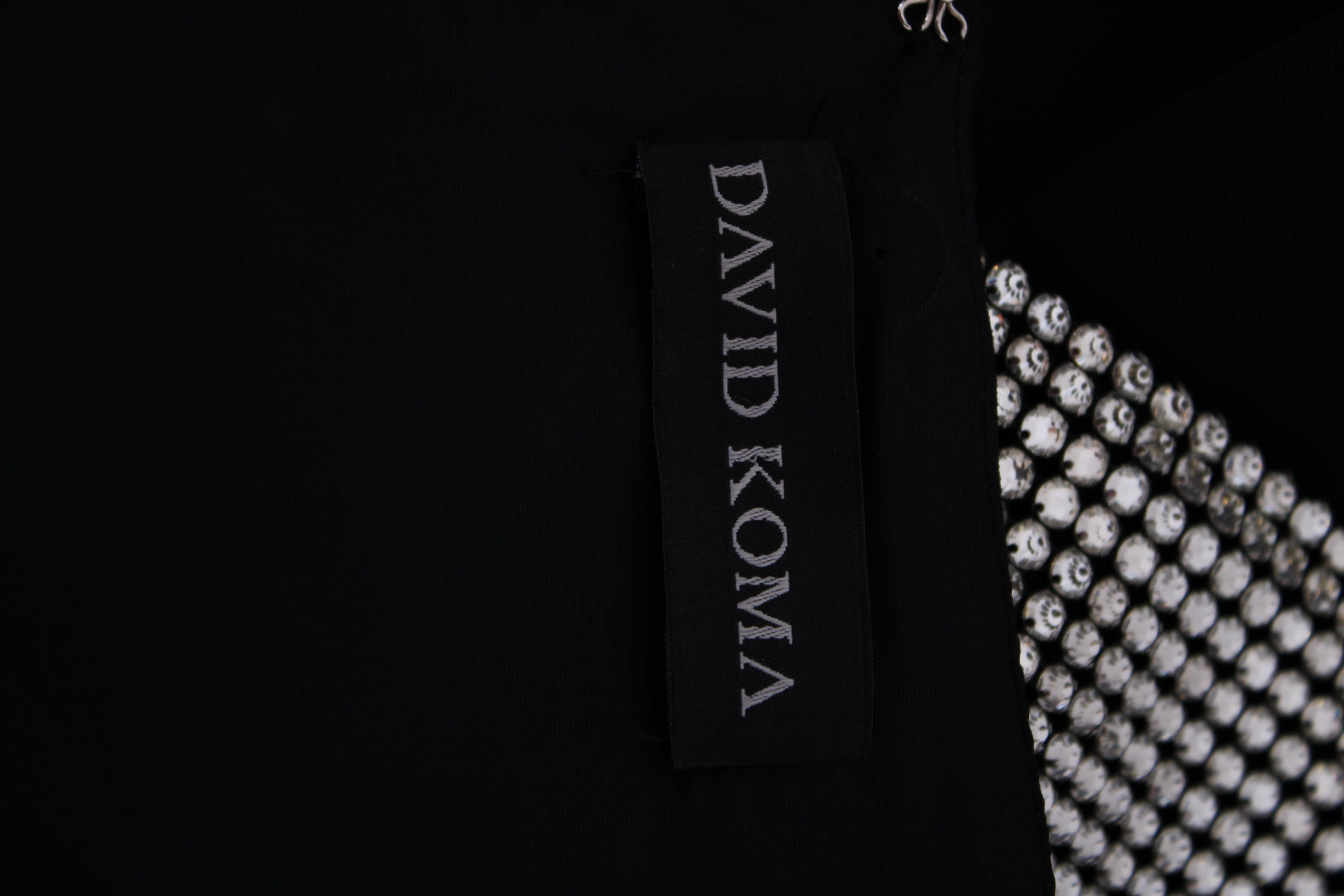 David Koma Black David Koma Crystal Embellished Top, 12