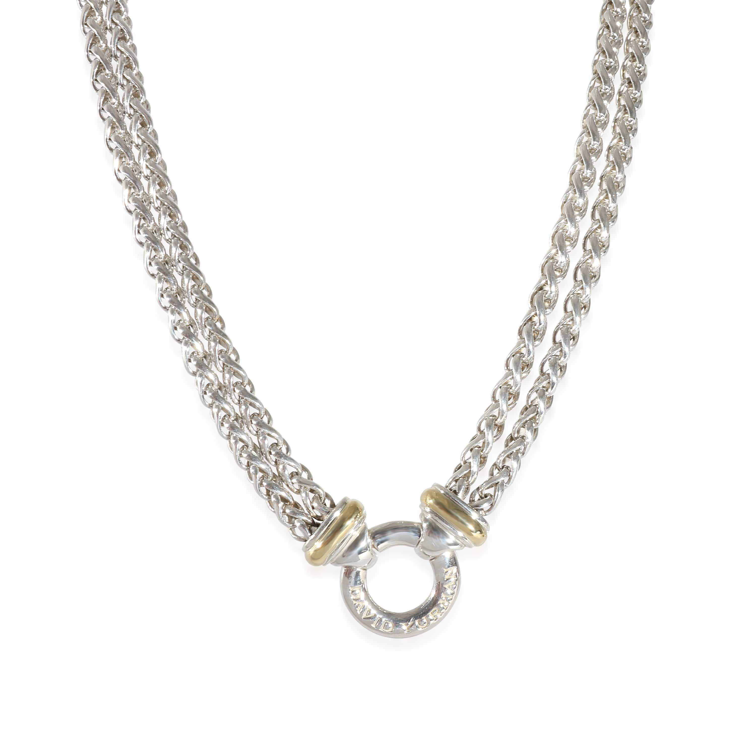 David Yurman Necklace in 18K Yellow Gold/Sterling Silver LuxuryPromise