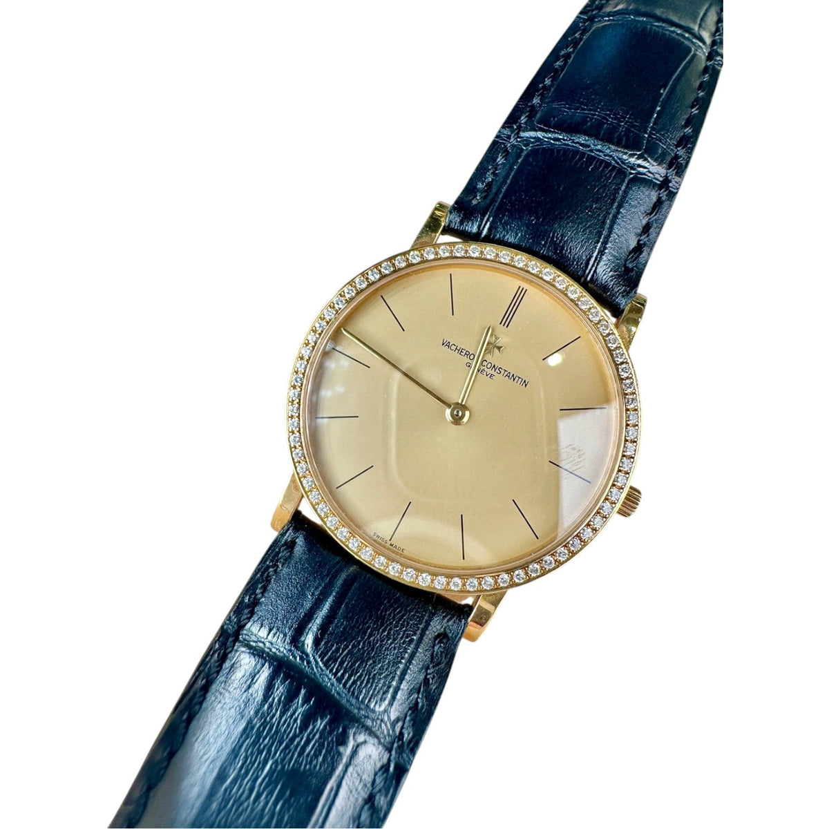 Vacheron Constanin Patrimony Gold Diamond Watch Manual Winding 33mm