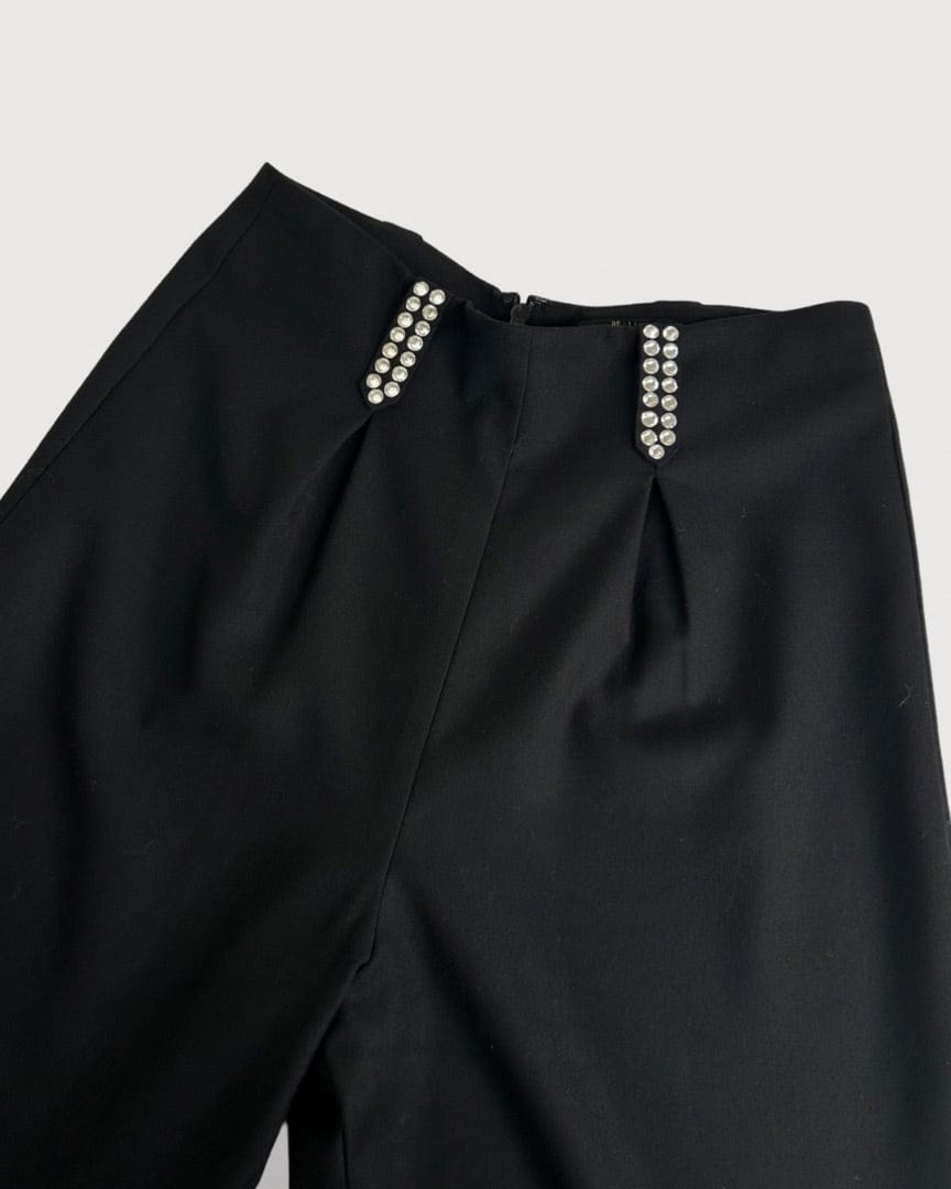 DE LA VALI DE LA VALI Crystal Trim Suit Black 10