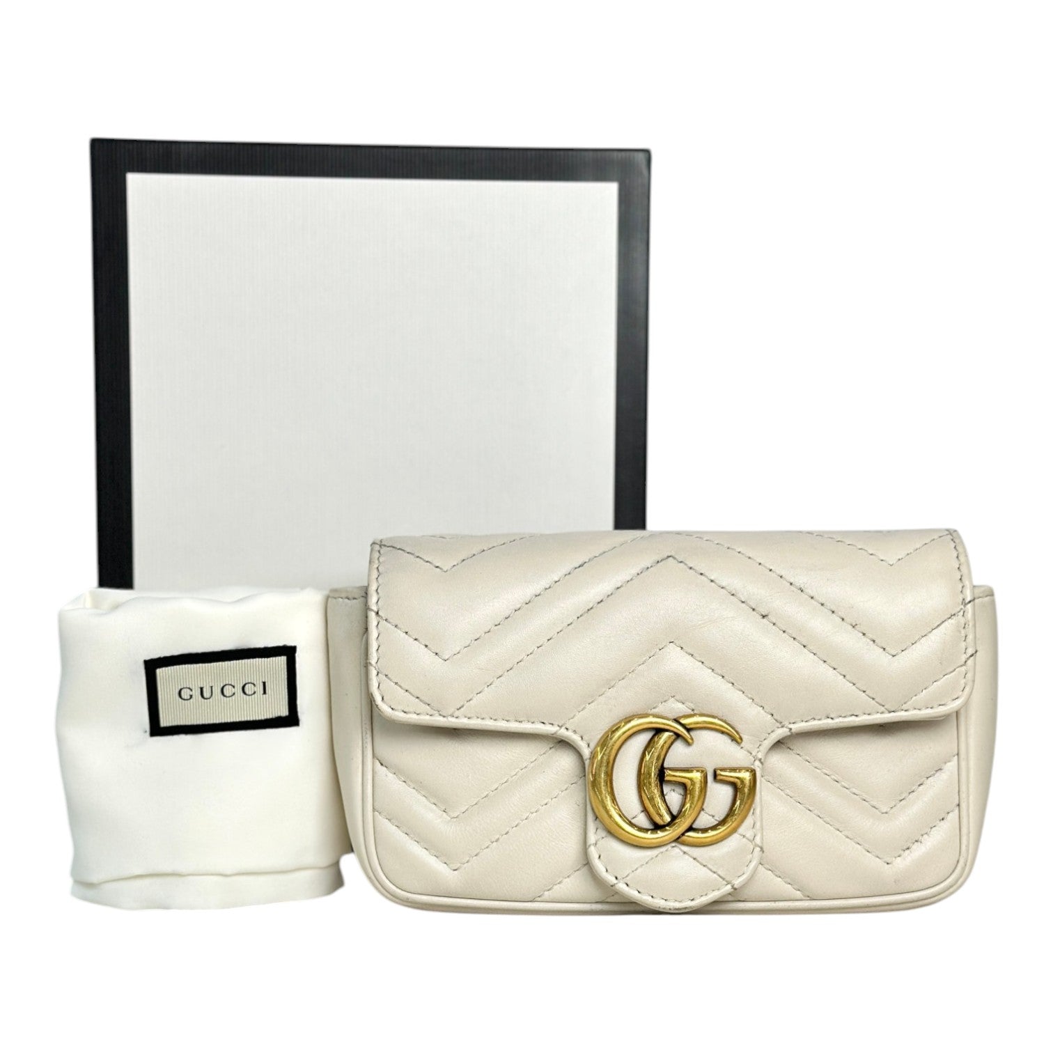 Gucci Mini White Marmont Bag