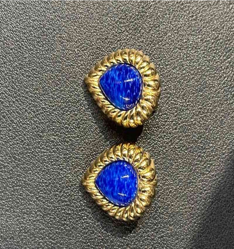 Dior Dior Blue Clip-on Earrings LF601067