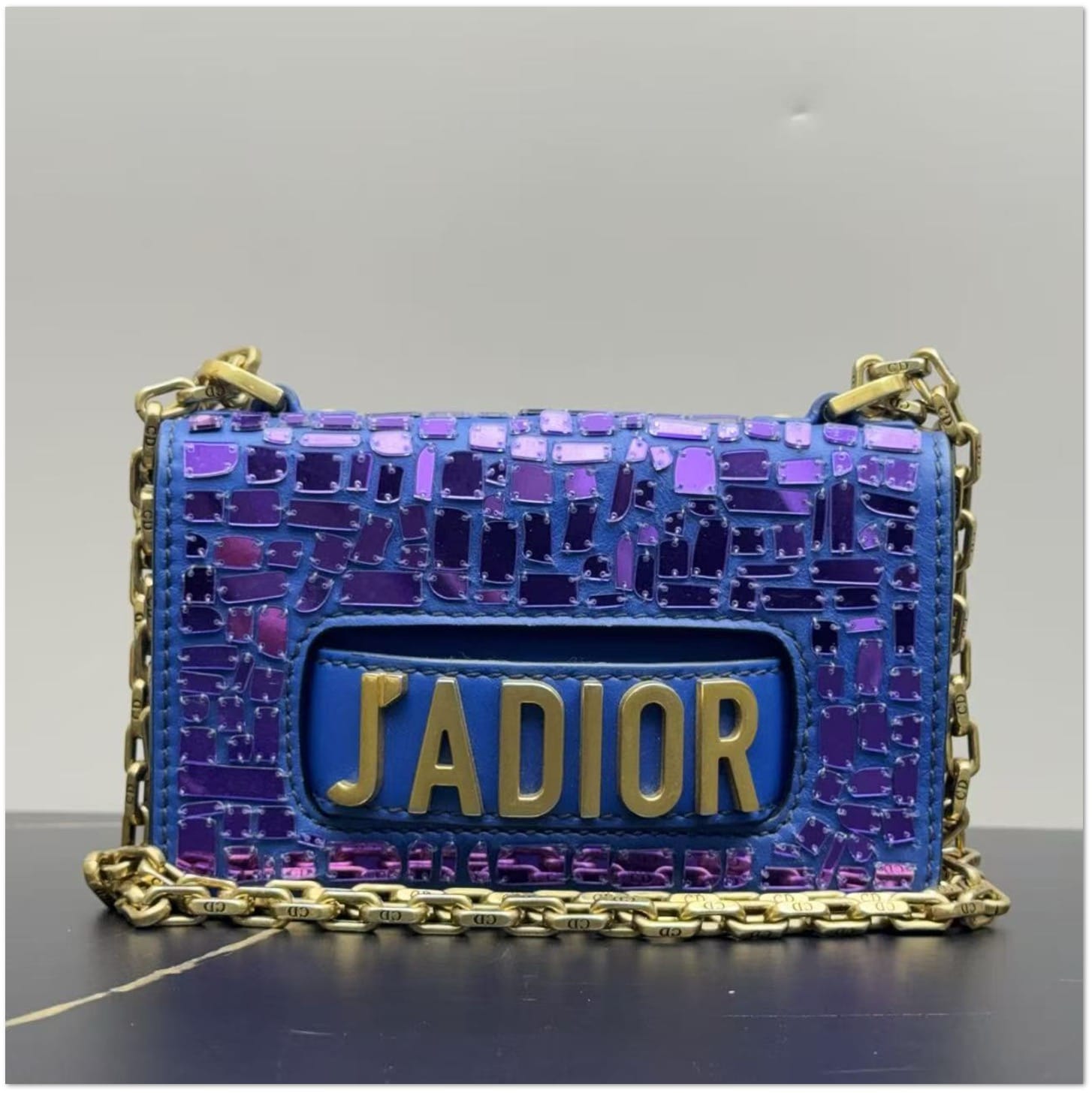 Dior Dior Blue Sequin J'Adior Flap Shoulder Bag C19497259568