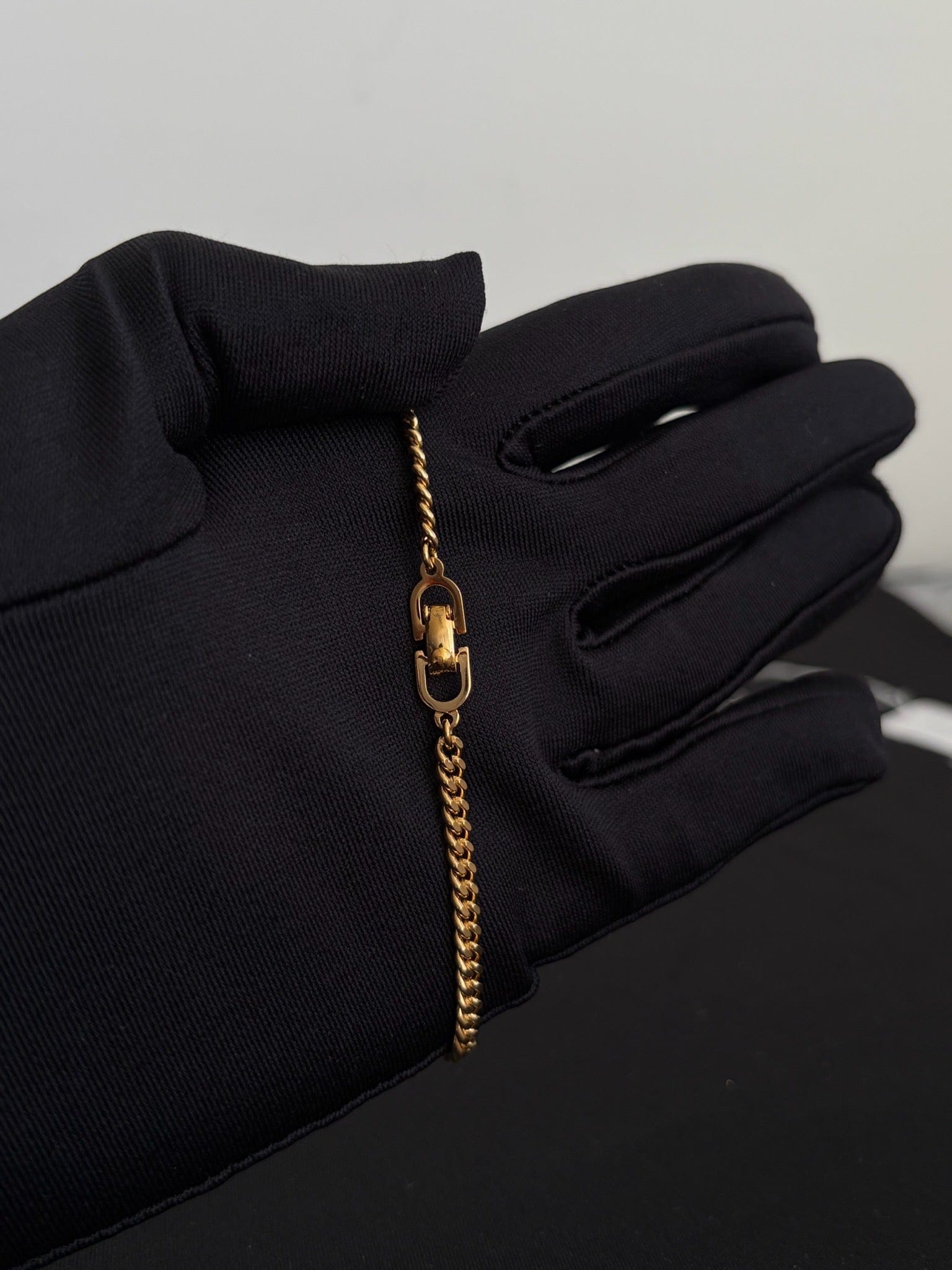 Dior Dior Gold Crystal Oval CD Bracelet