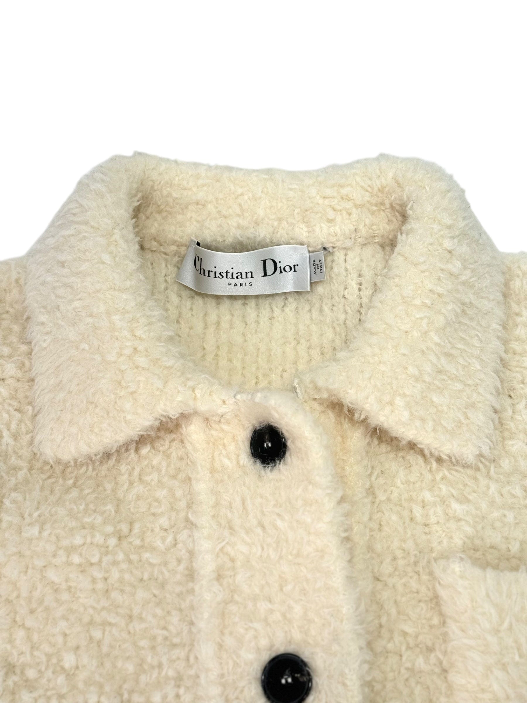Dior Dior Knitwear Wool Jacket White - Size M