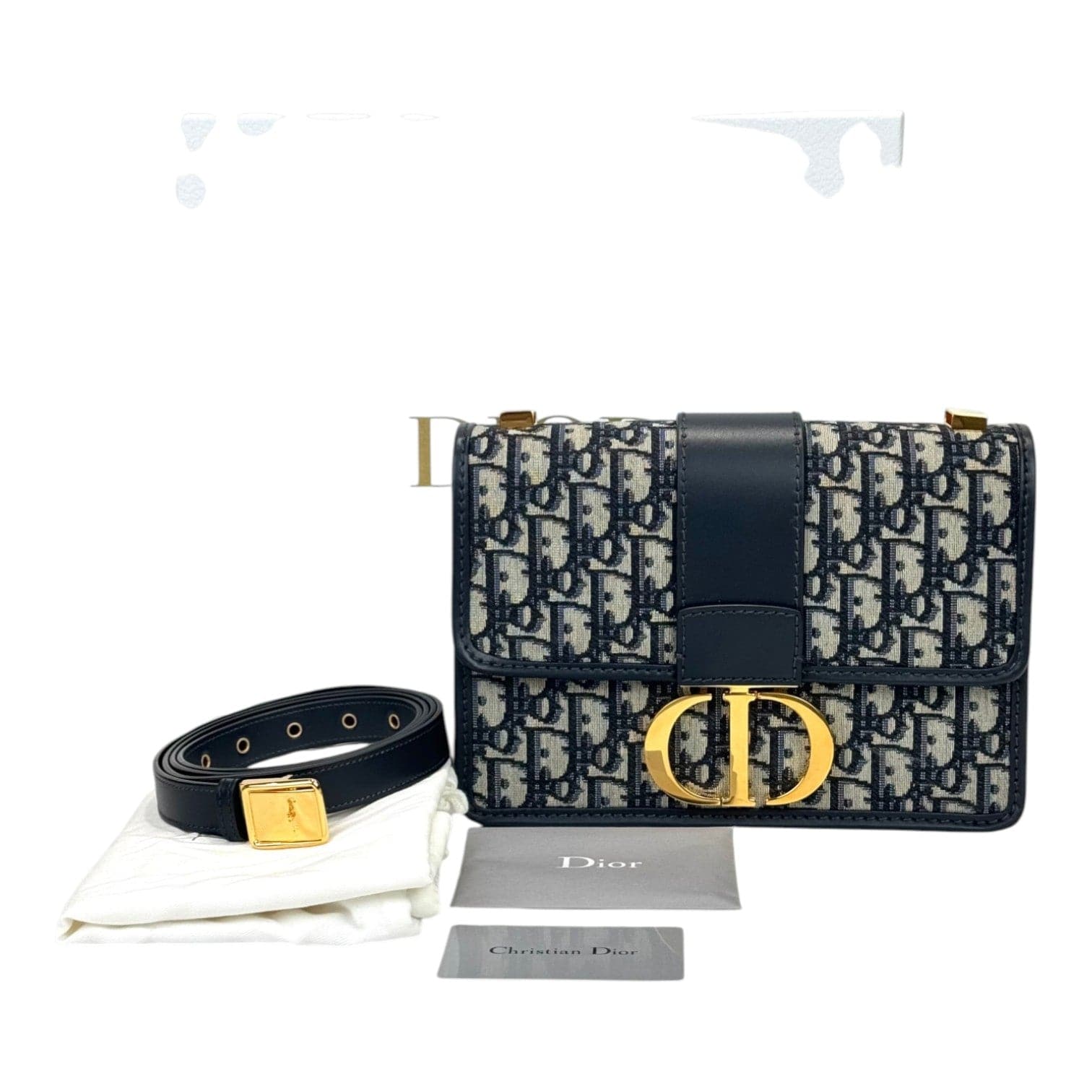 Dior Dior 30 Montaigne Bag in Oblique Navy