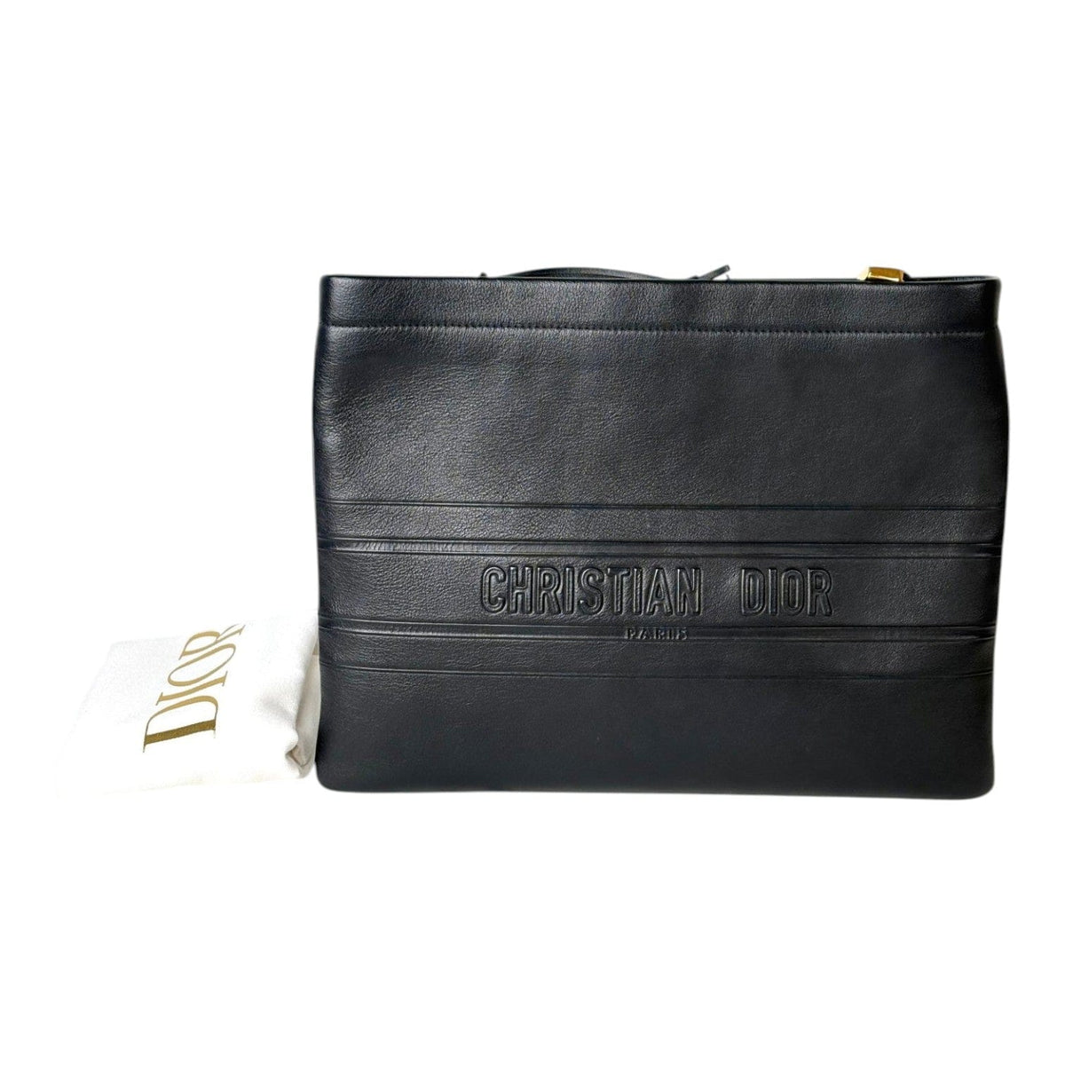 Dior Dior Black Zip Clutch Bag