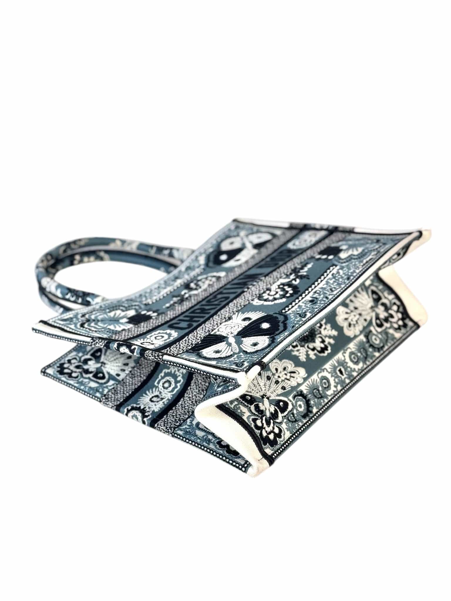 Dior Dior Book Tote MM Butterfly in Embroidered Bandana