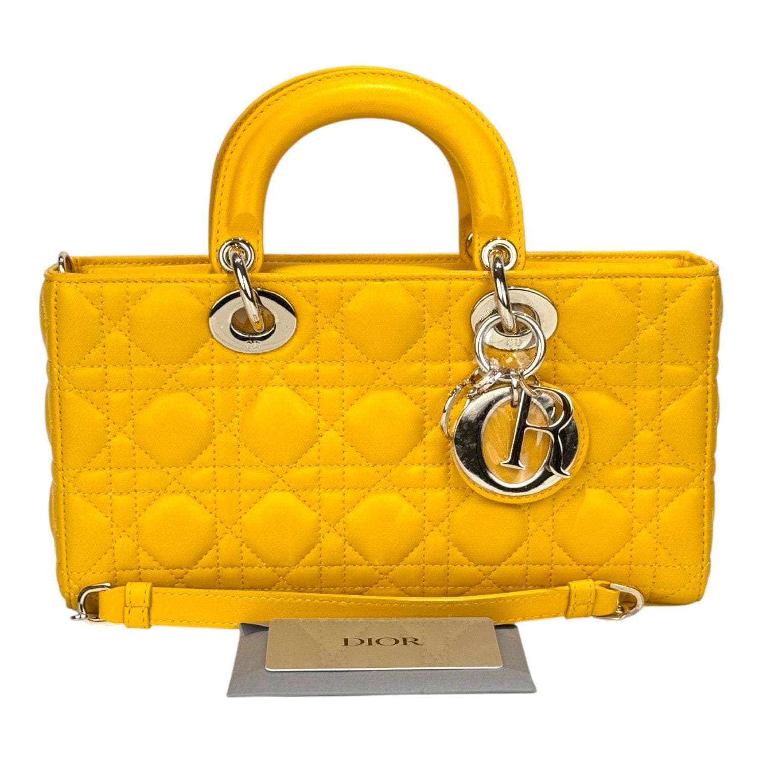 Dior Dior Lady D-Joy Small Yellow Bag