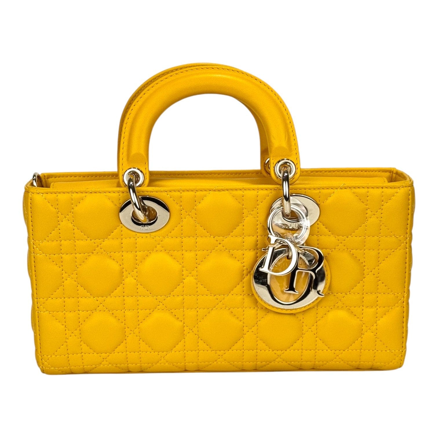Dior Dior Lady D-Joy Small Yellow Bag
