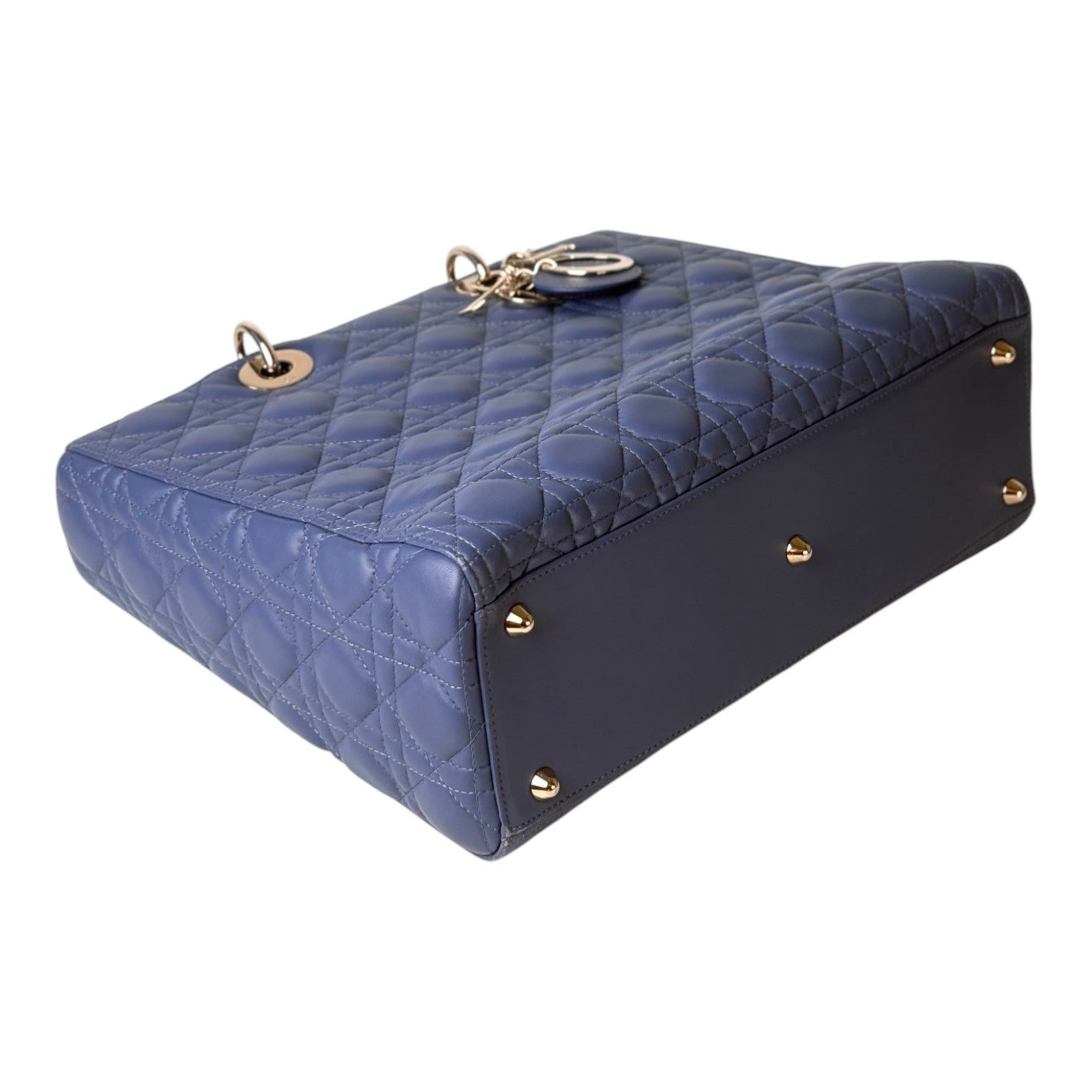 Dior Dior Lady Dior Large Blue Bag
