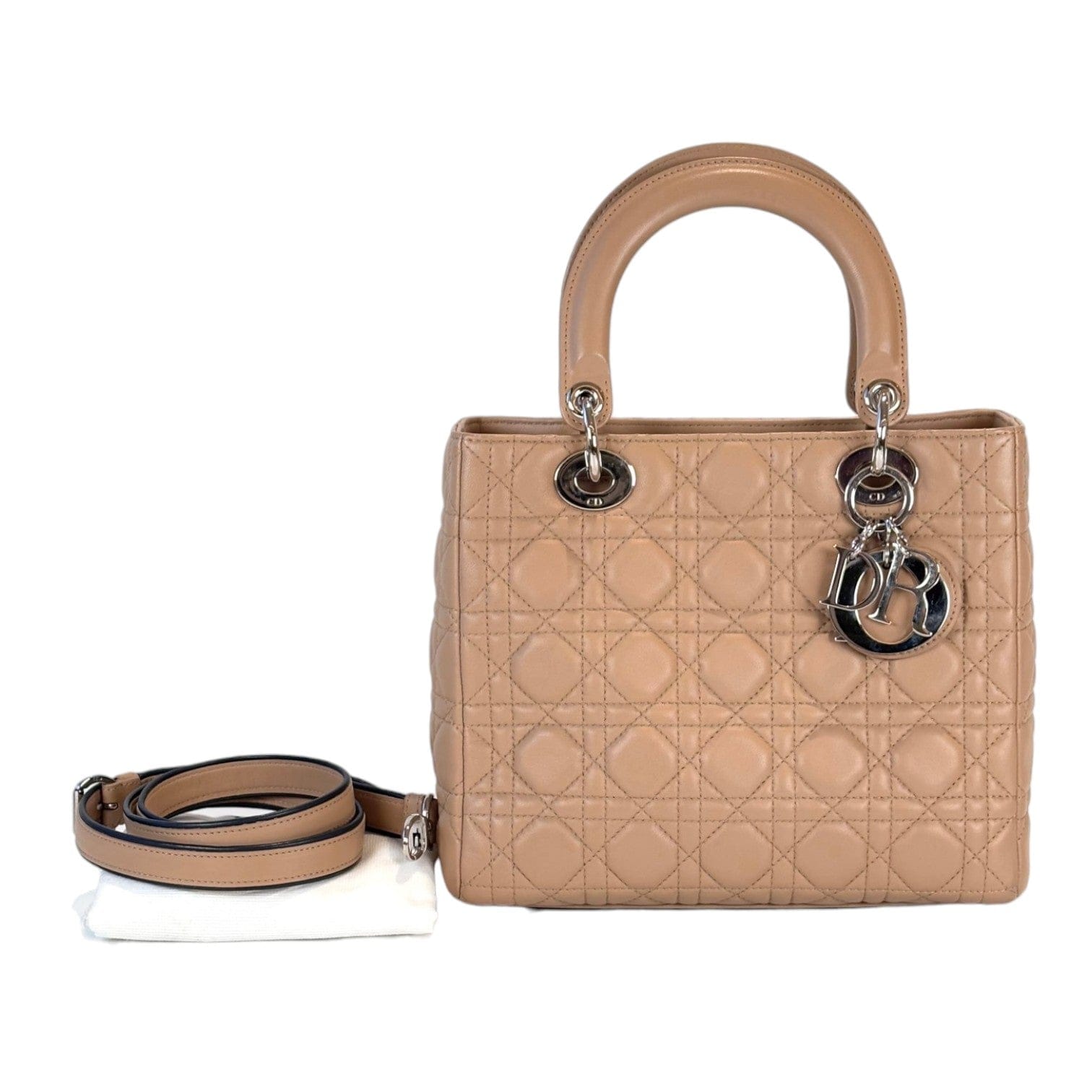 Dior Dior Lady Dior Medium Nude Bag