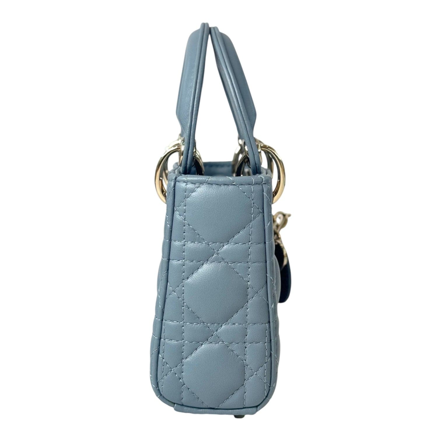 Dior Dior Lady Dior Micro Cloud Blue Bag