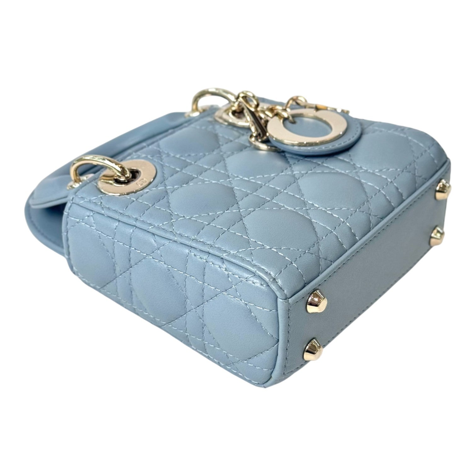 Dior Dior Lady Dior Micro Cloud Blue Bag