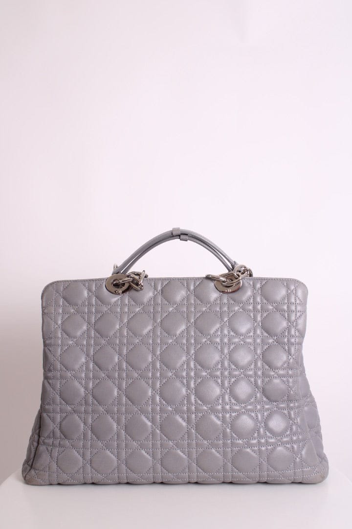 Dior Dior Quilted Tote Bag Grey