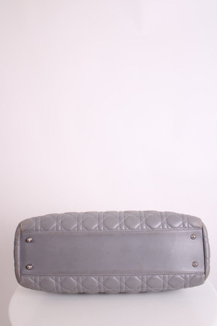 Dior Dior Quilted Tote Bag Grey
