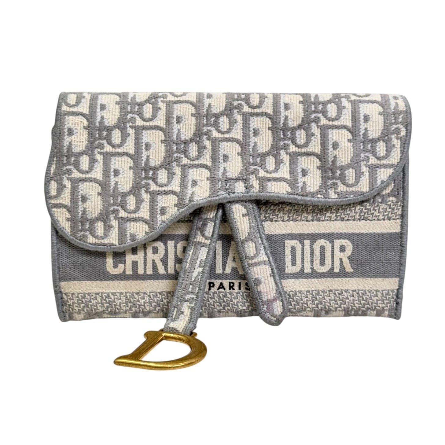 Dior Dior Saddle Grey Belt Pouch