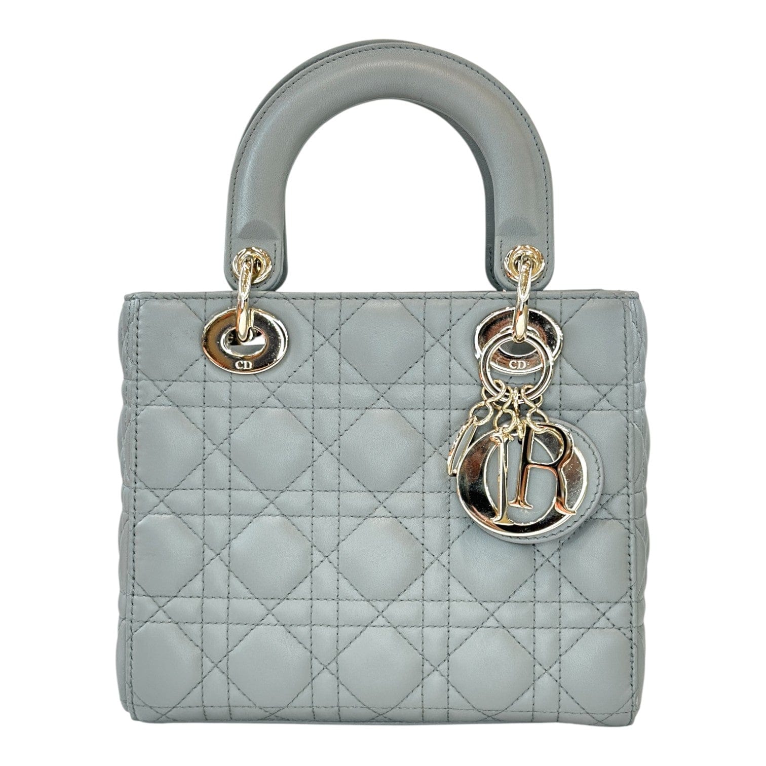 Dior Dior Small Grey Lady Dior Bag