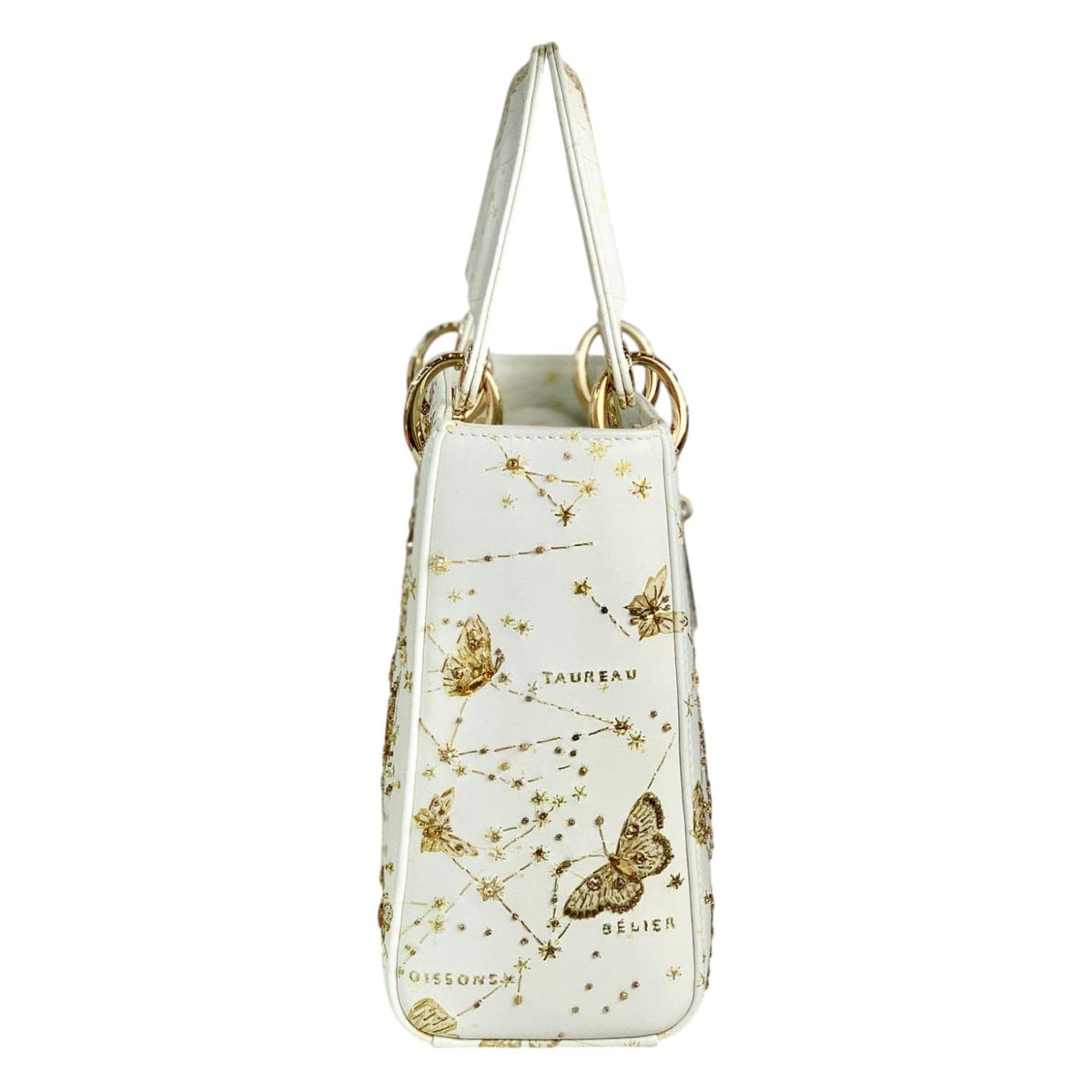 Dior Dior Small Lady Dior Bag with Gold Butterfly Zodiac - Limited Edition