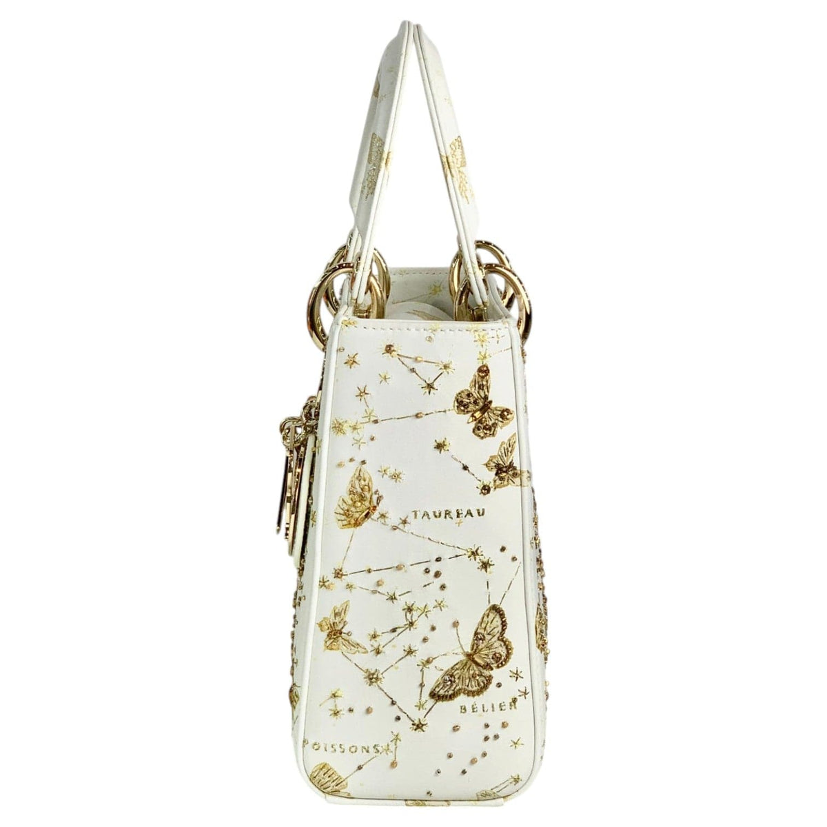 Dior Dior Small Lady Dior Bag with Gold Butterfly Zodiac - Limited Edition