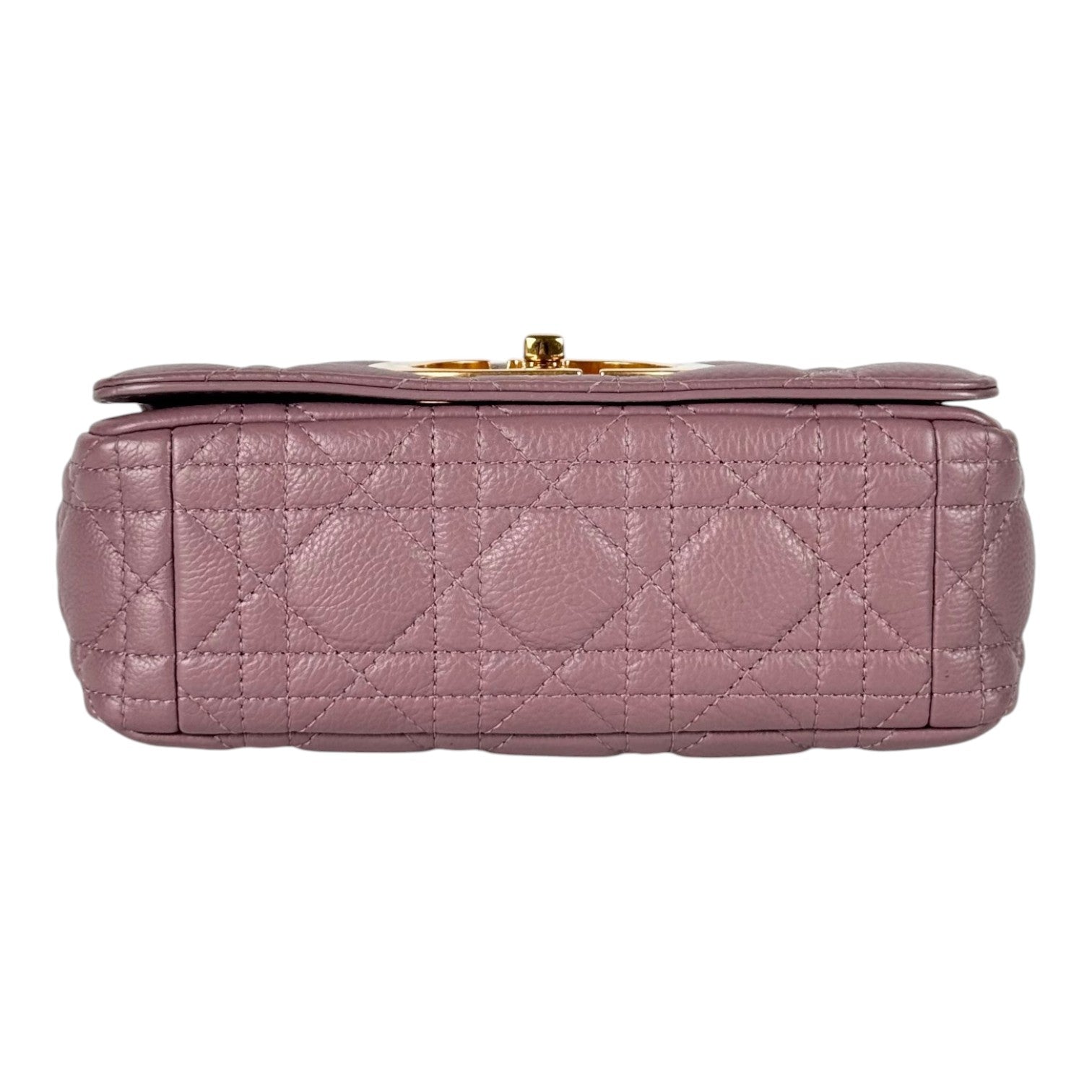 Dior Dior Small Purple/Pink Tone Caro Leather Bag with Chain Strap