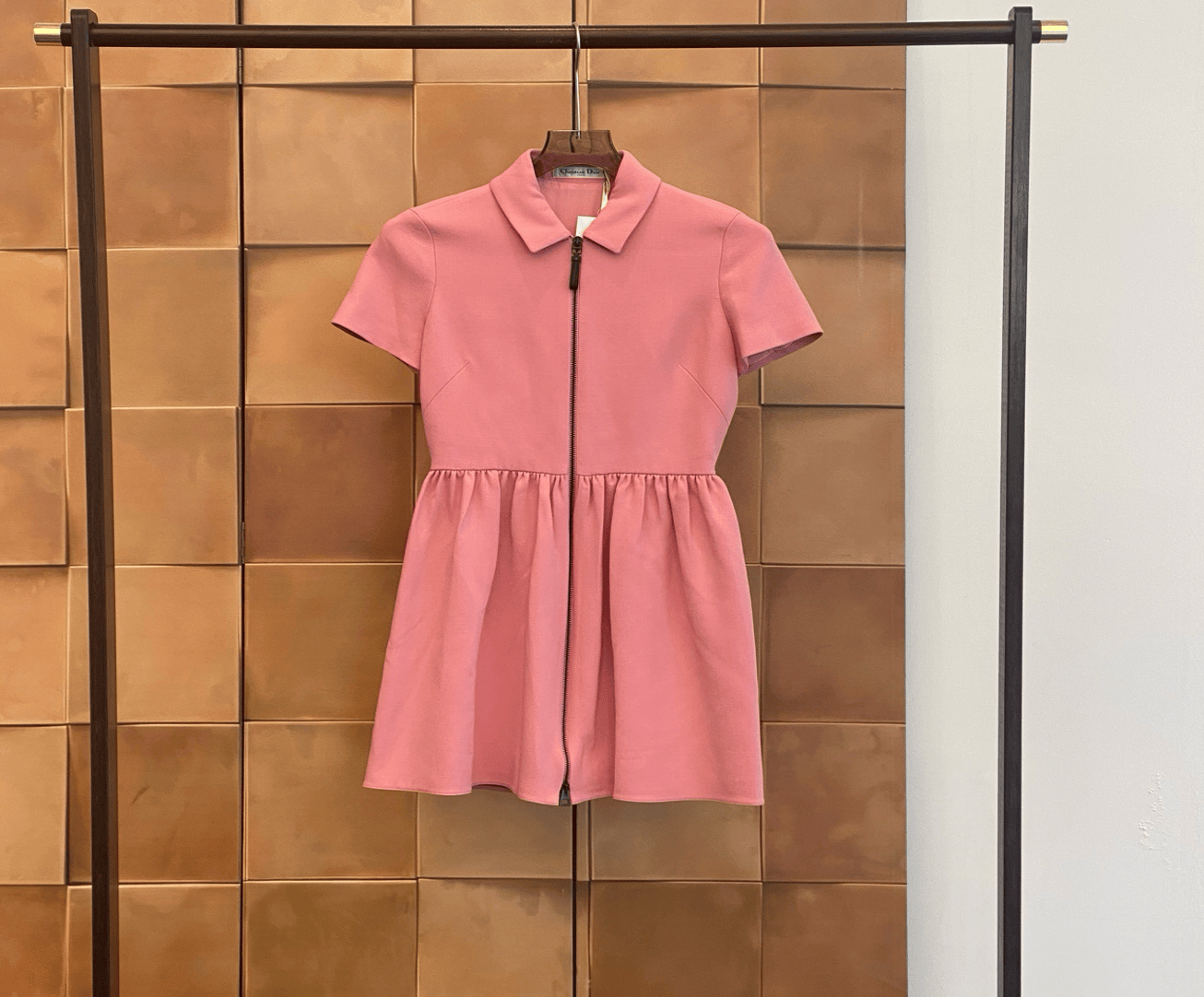 Dior Dior runway style high-priced cherry blossom pink silk dress / size 36 / brand new with tags / 29448 SGC29448