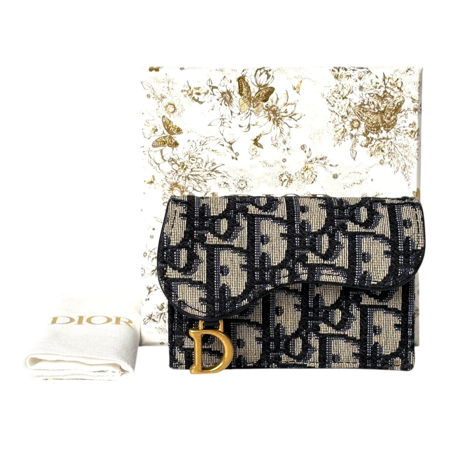Dior Dior Saddle Card Holder Wallet