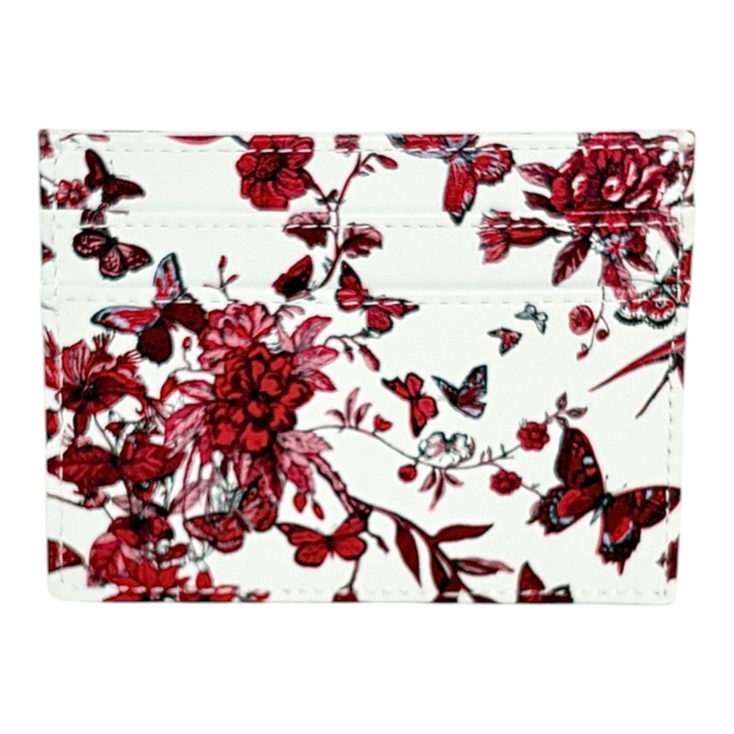 Dior Dior White Flower Card Holder Wallet