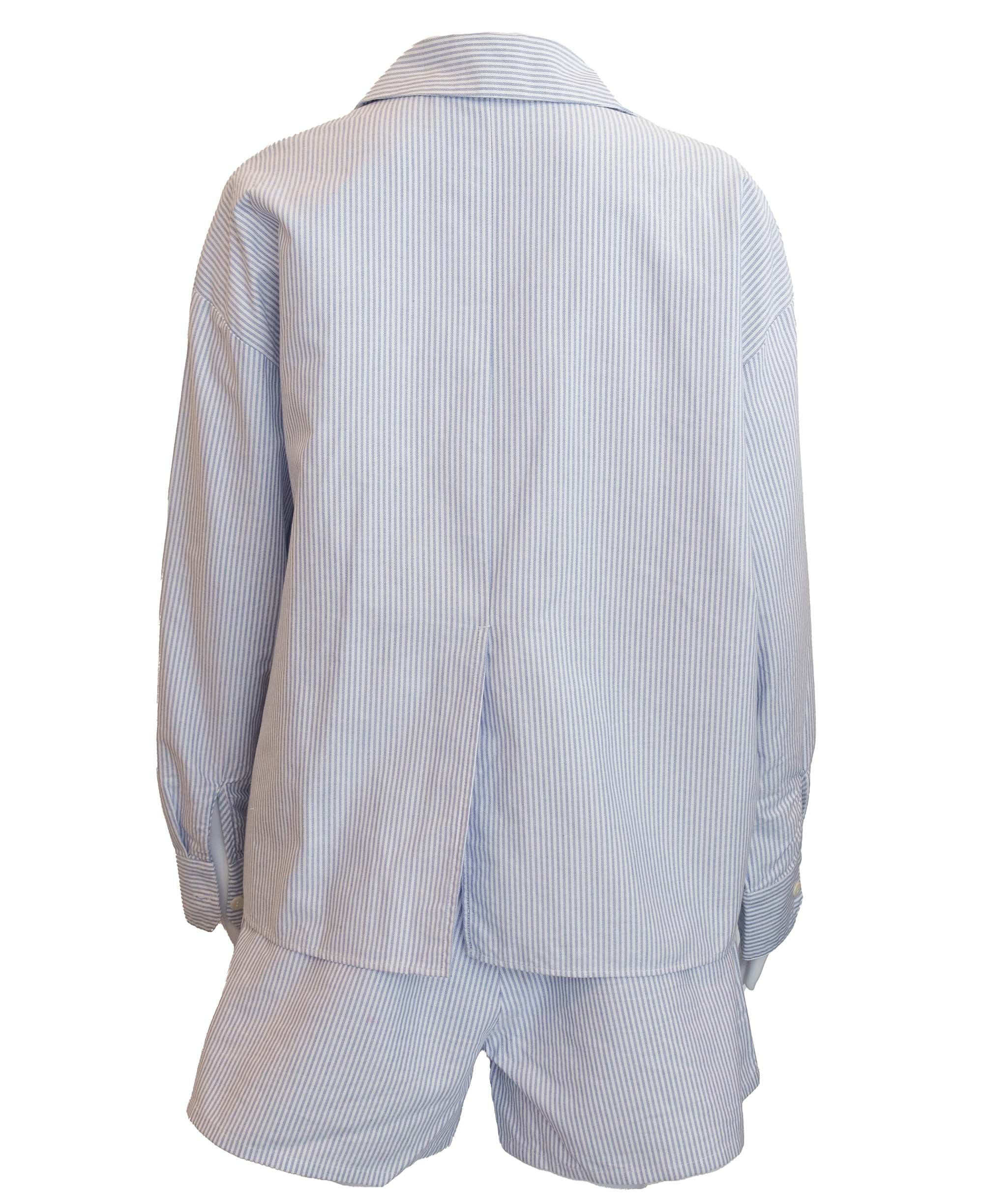 DJERF AVENUE * DJERF AVENUE STRIPE PAIR LONGSLEEVE AND SHORT BLUE SMALL ASC6937