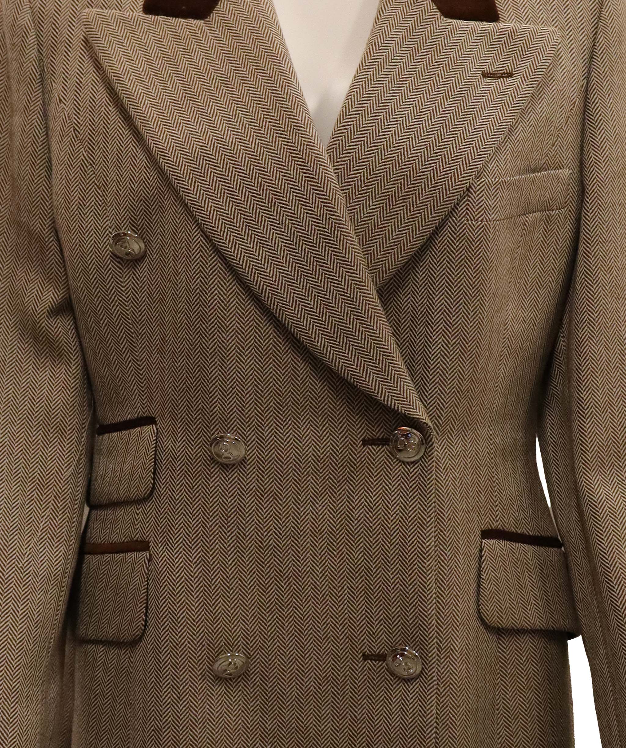 Dolce Gabanna Dolce Gabanna brown herring bone jacket AGC2965