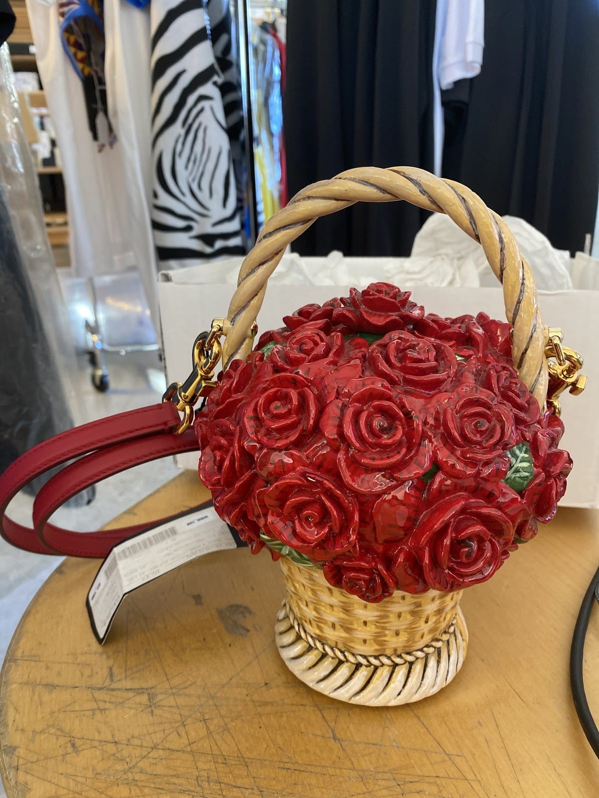 Dolce & Gabbana Bag rose basket red 79a