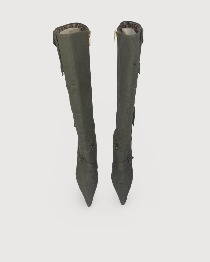 Dolce & Gabbana Dolce & Gabbana Army Boots Khaki 40