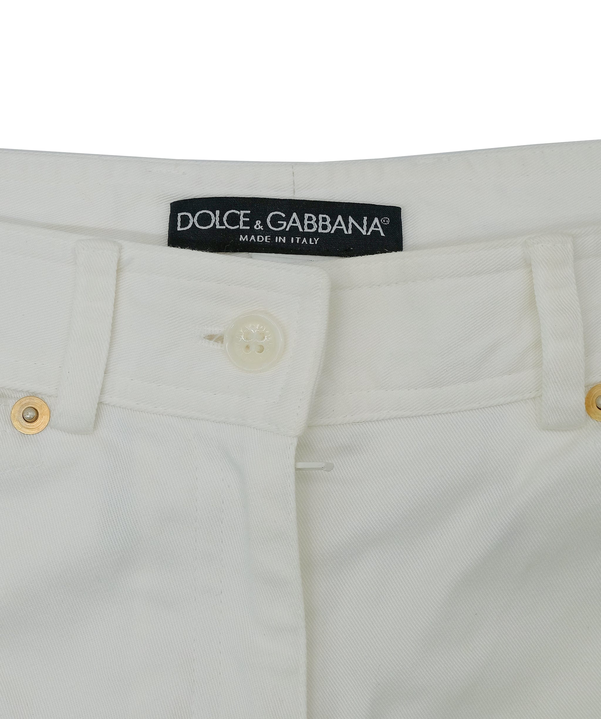 Dolce & Gabbana Dolce & Gabbana Cream Trousers 48 RJC2634