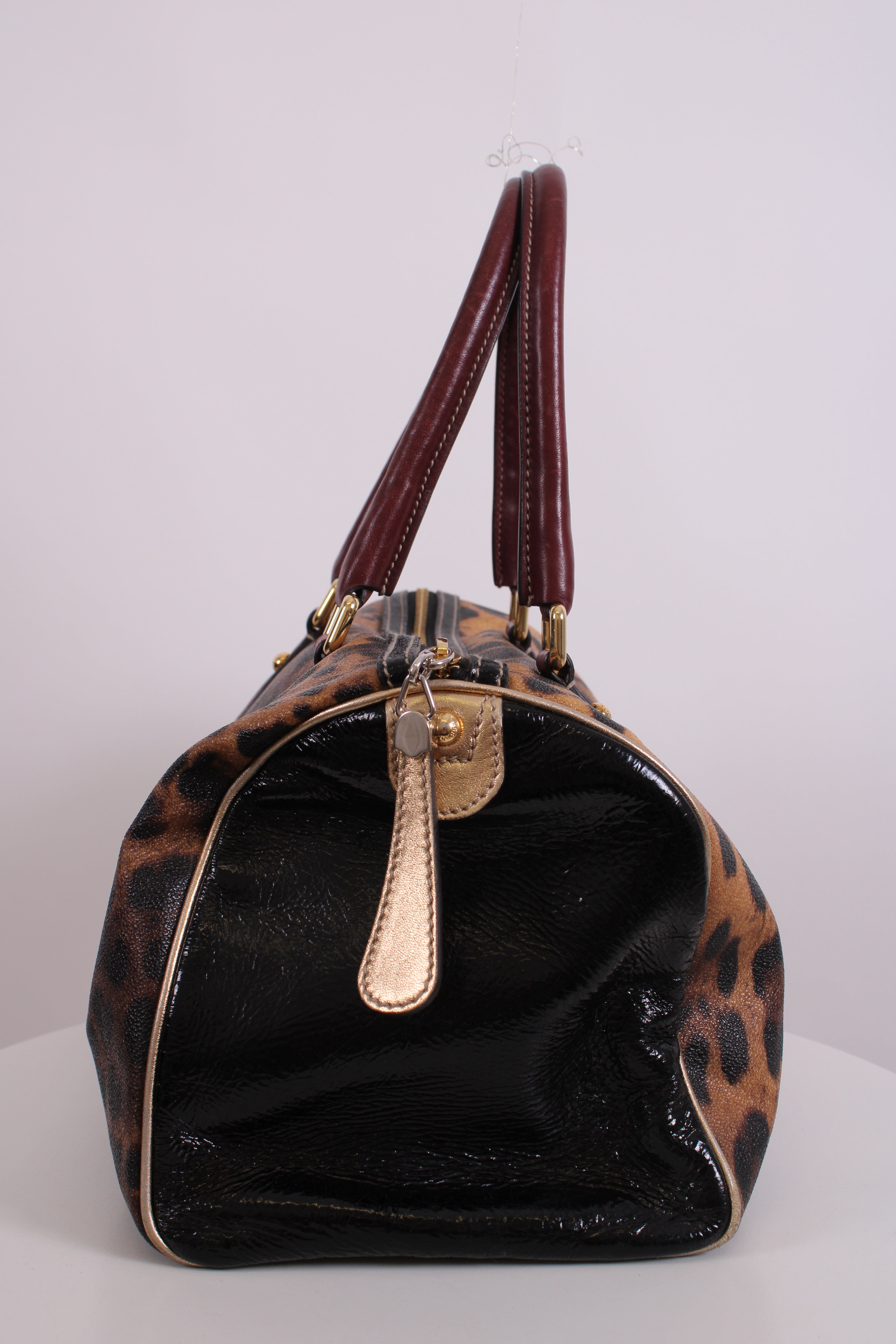 Dolce & Gabbana Dolce & Gabbana Miss Escape Bowling Bag Leopard Print