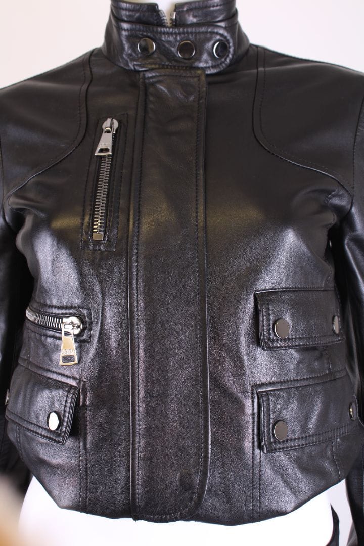 Dolce & Gabbana Dolce & Gabbana Leather Jacket Black M