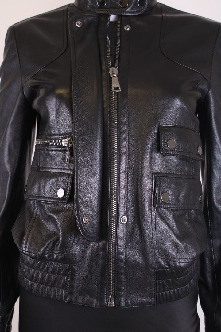 Dolce & Gabbana Dolce & Gabbana Leather Jacket Black M